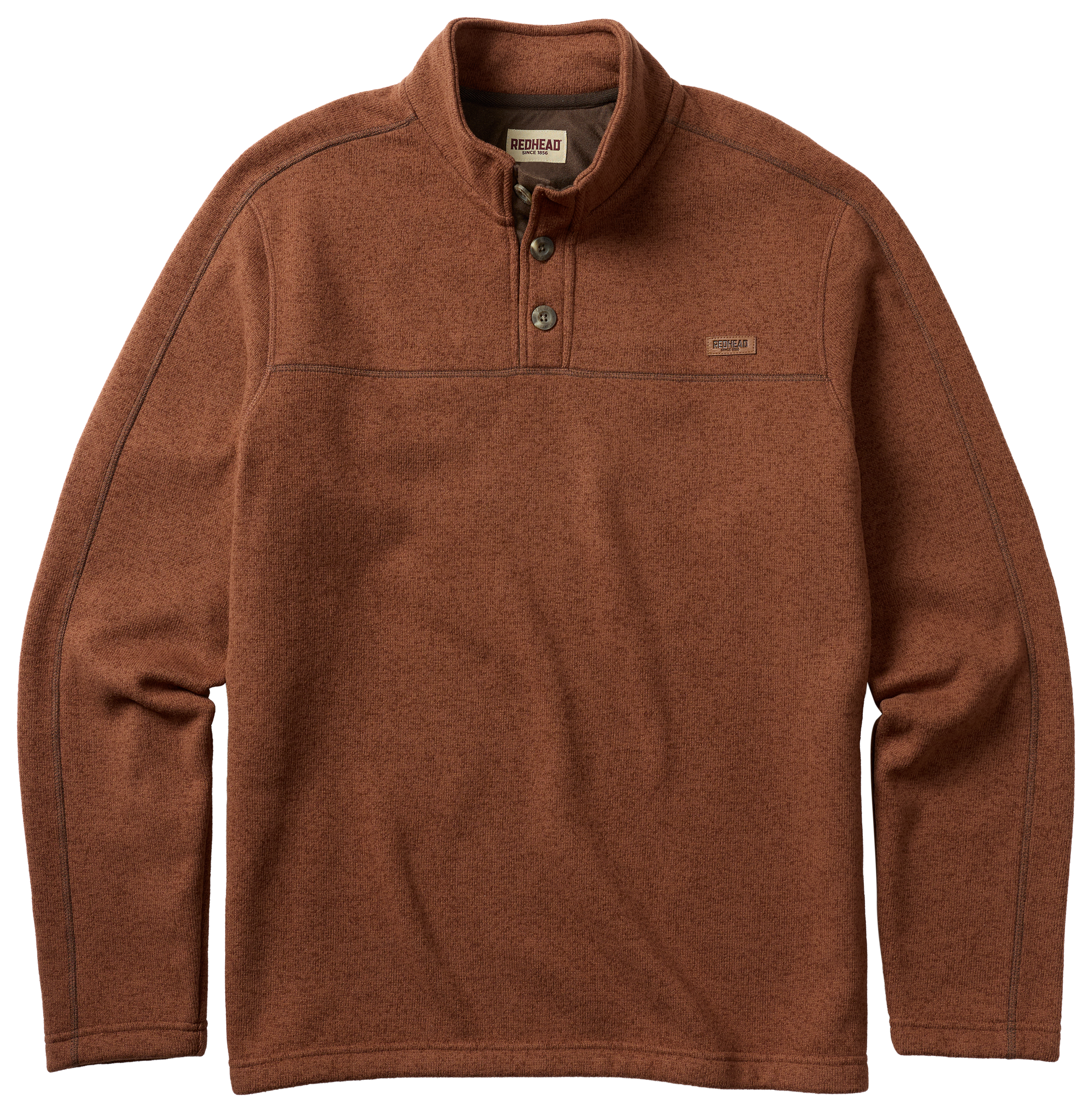 Image of RedHead Sweaterfleece Button-Placket Long-Sleeve Pullover - Cappuccino