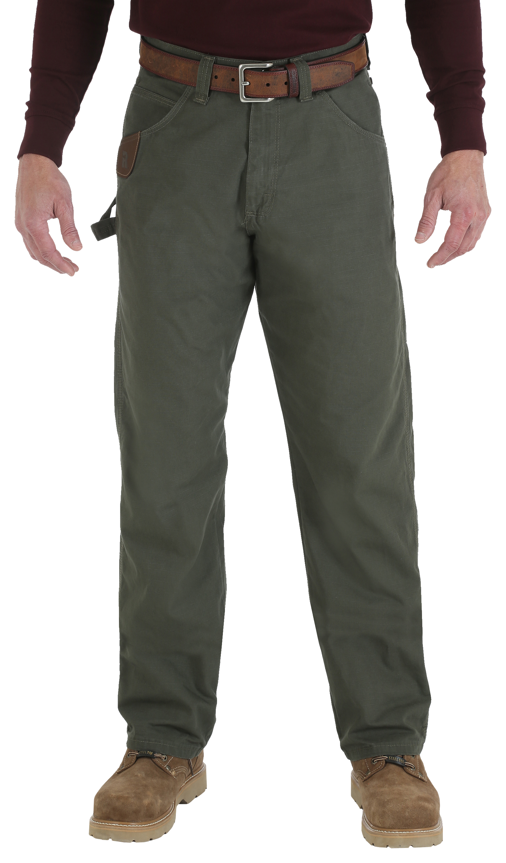 Wrangler RIGGS Workwear Ripstop Carpenter Pants for Men - Loden - 34x34