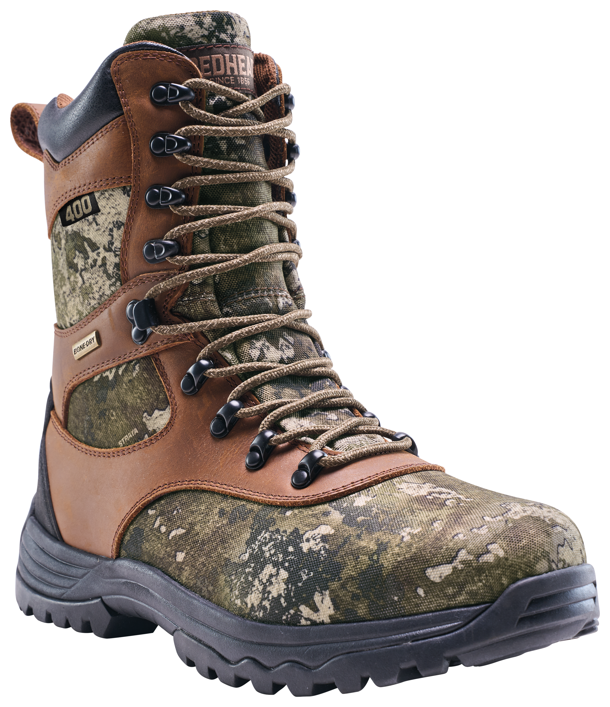 Image of RedHead Expedition Ultra 400 BONE-DRY Insulated Hunting Boots for Men - Brown/TrueTimber Strata