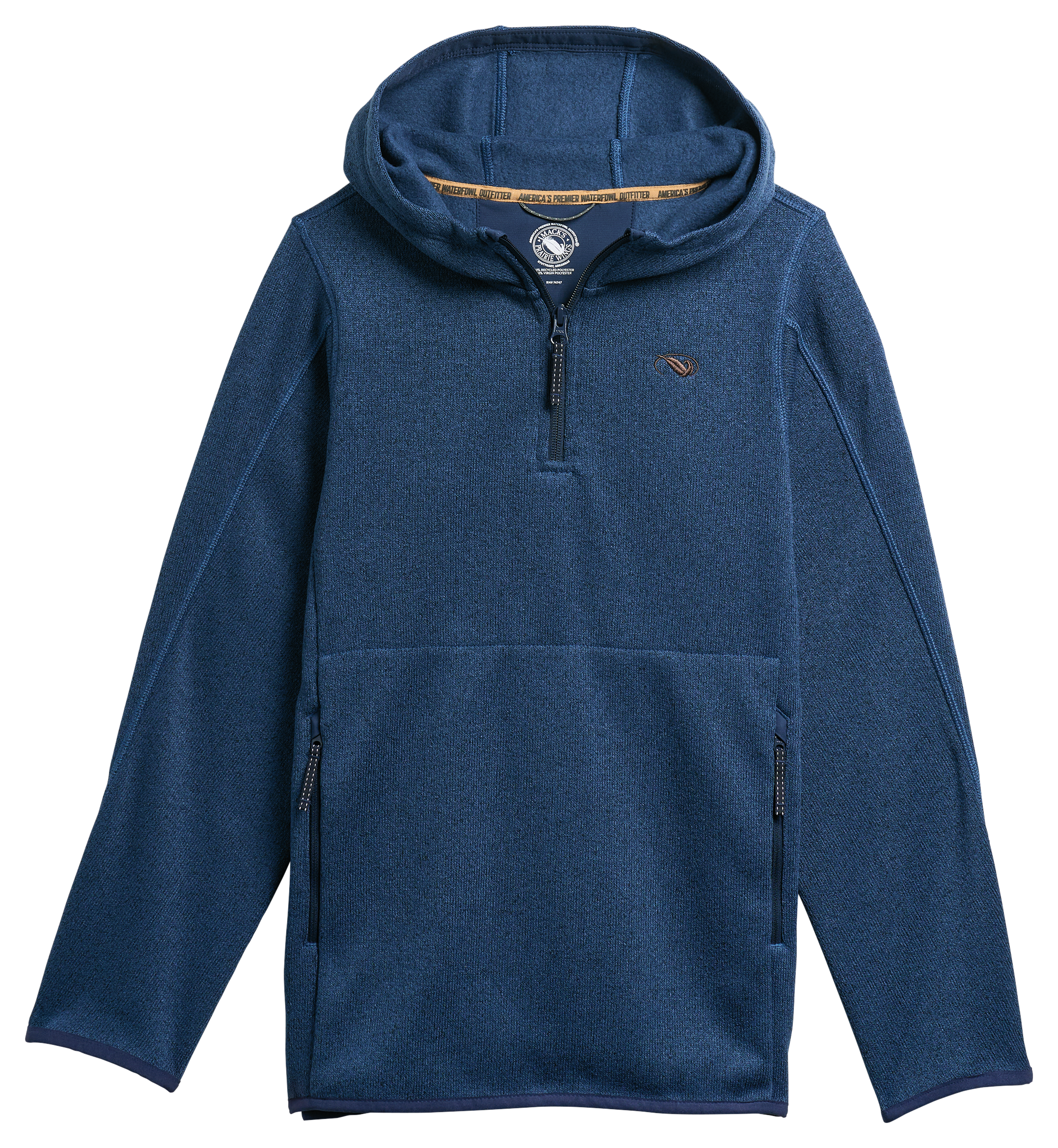 Image of Mack's Prairie Wings Recon Quarter-Zip Pullover for Youth - Dark Denim