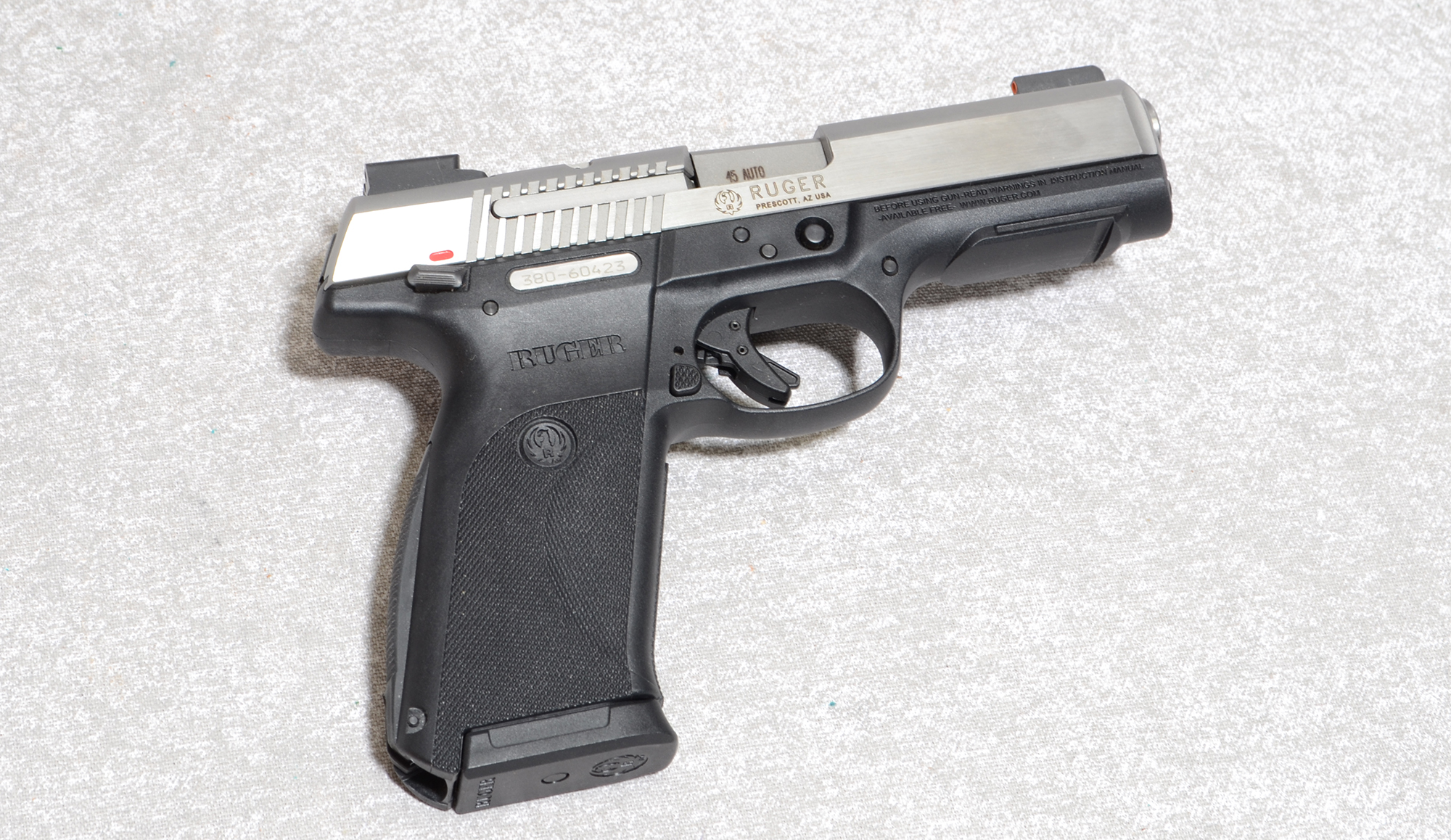 Ruger SR45 Pistol, .45 Auto, 4 1/2 Inch Barrel, 2 lbs. - Bass Pro Shops