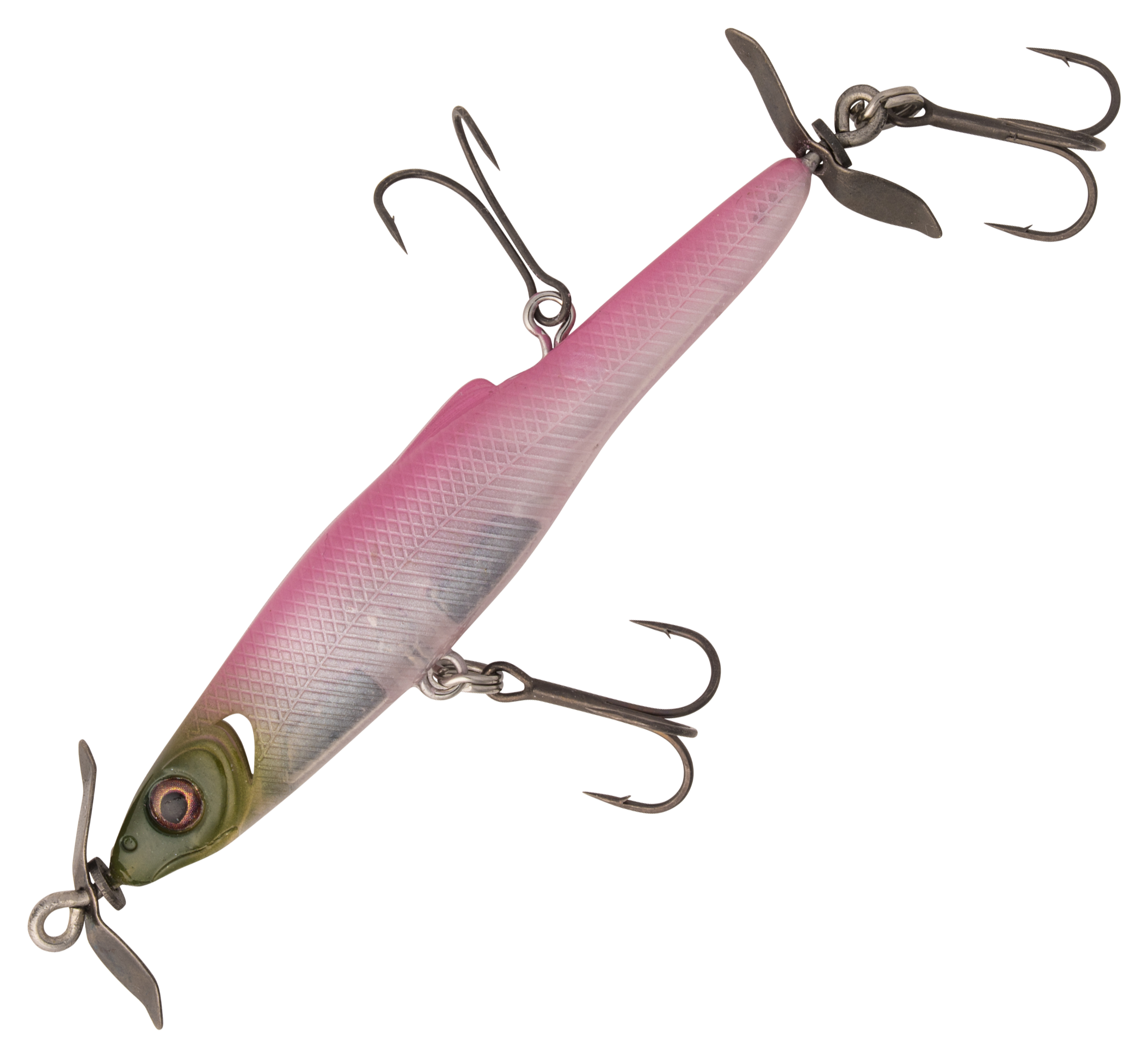 Image of "Great Lakes Finesse Stay-Pinned Spybait - Pro Pink - 3"" - 1/4 oz."