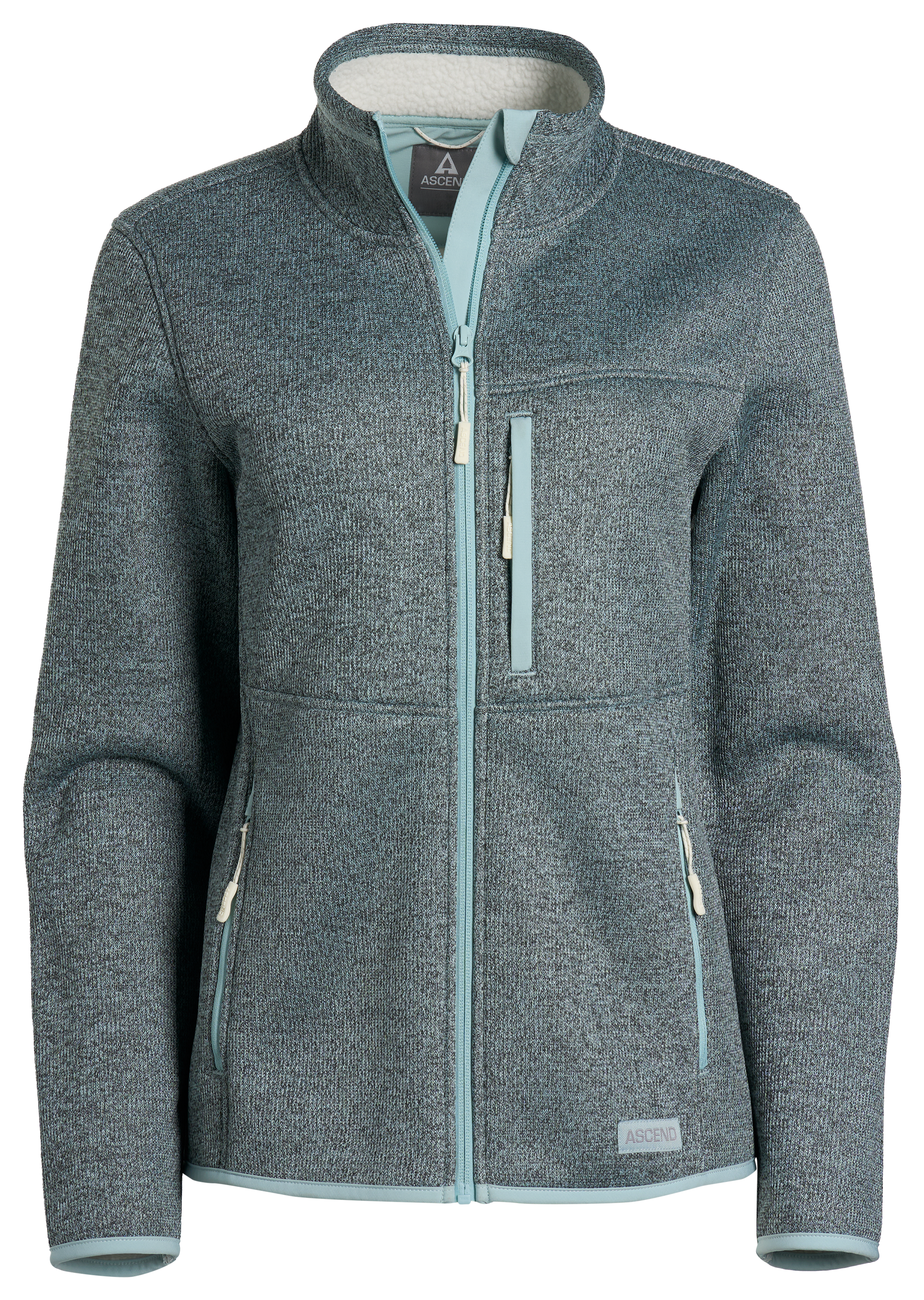Image of Ascend Exploration Bonded Fleece Full-Zip Jacket - Ether