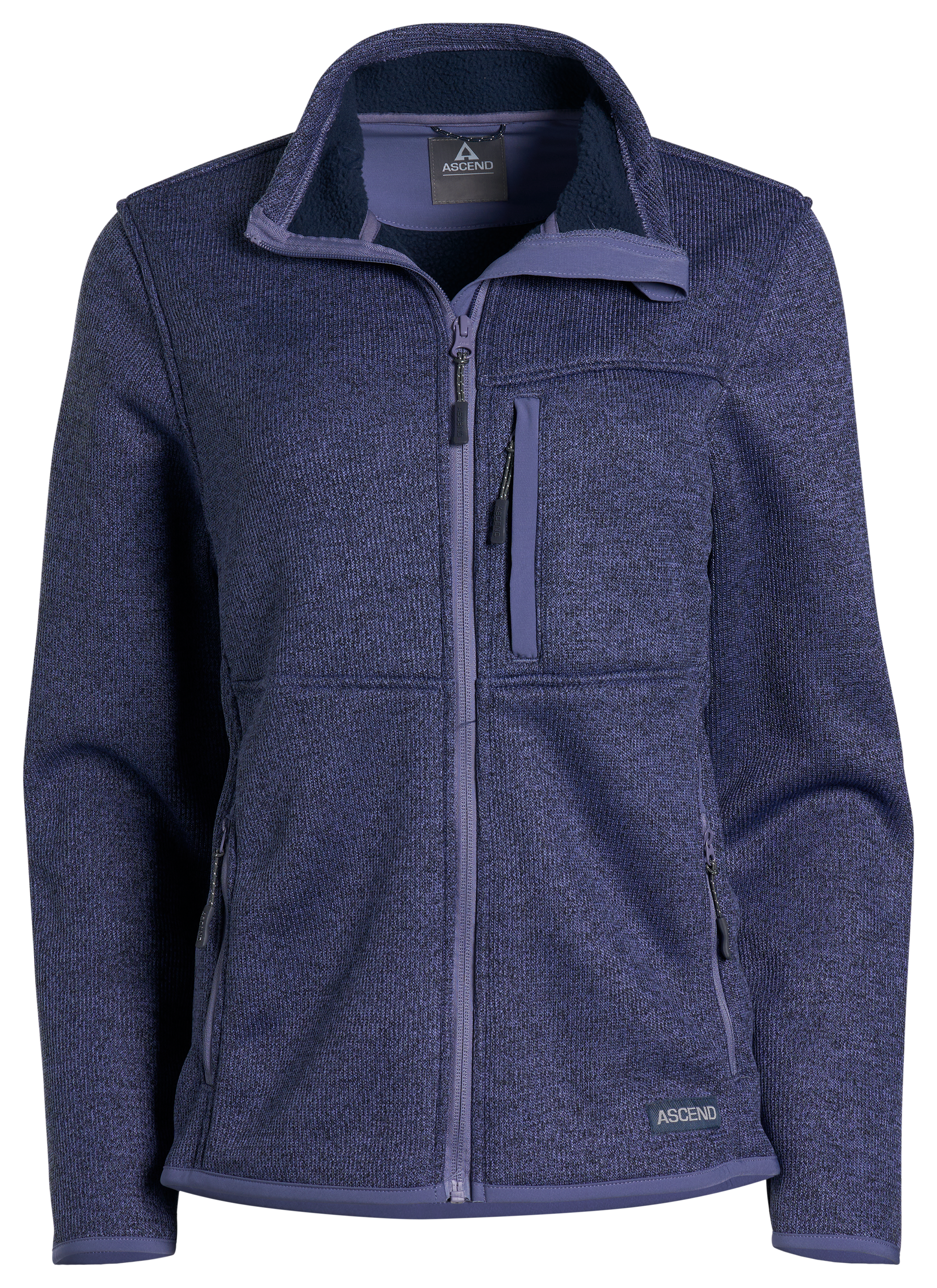 Image of Ascend Exploration Bonded Fleece Full-Zip Jacket - Heron