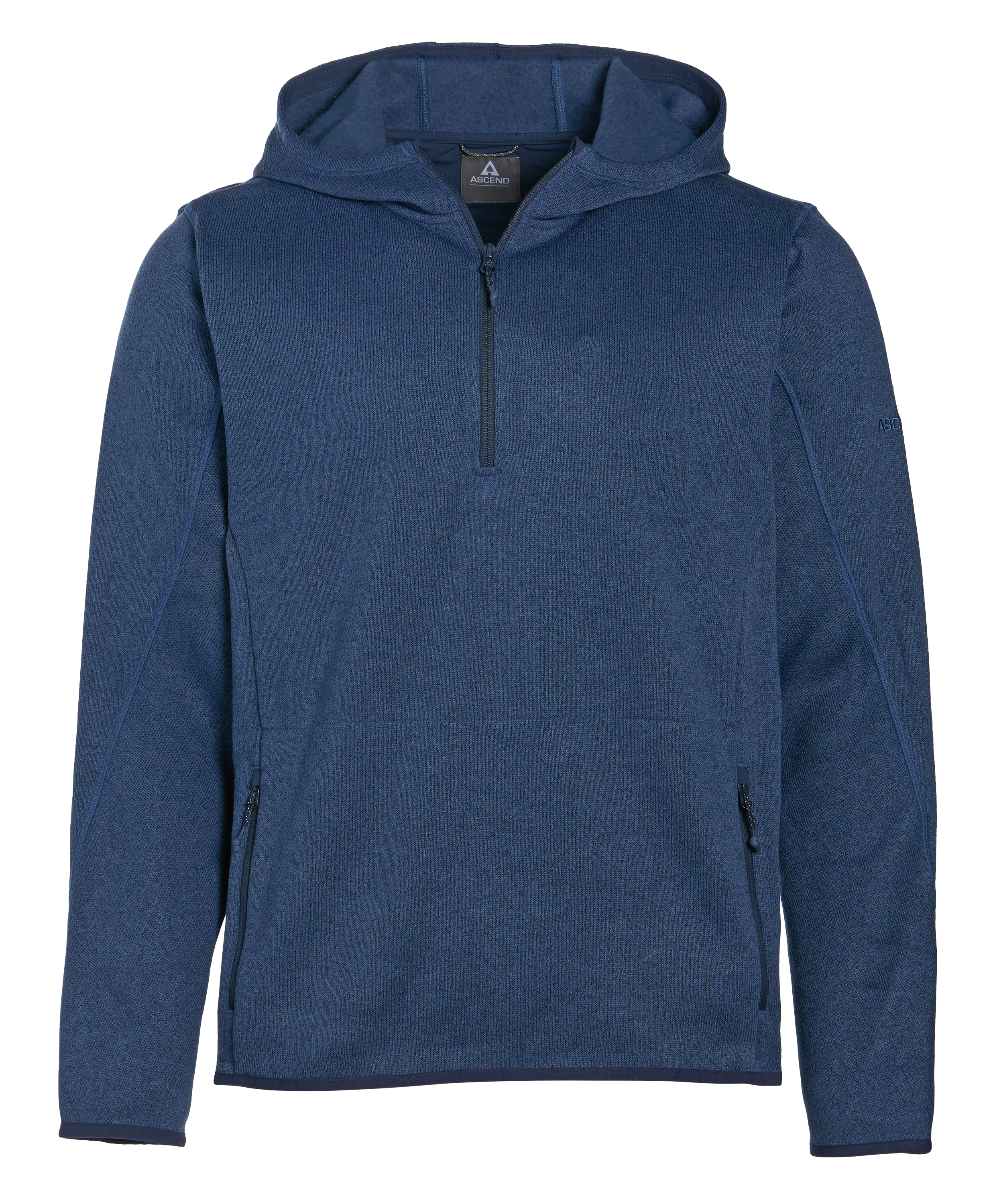 Ascend Ascend Expedition Quarter-Zip Fleece Hoodie - Dark Denim - $50.00 at Bass Pro Shops