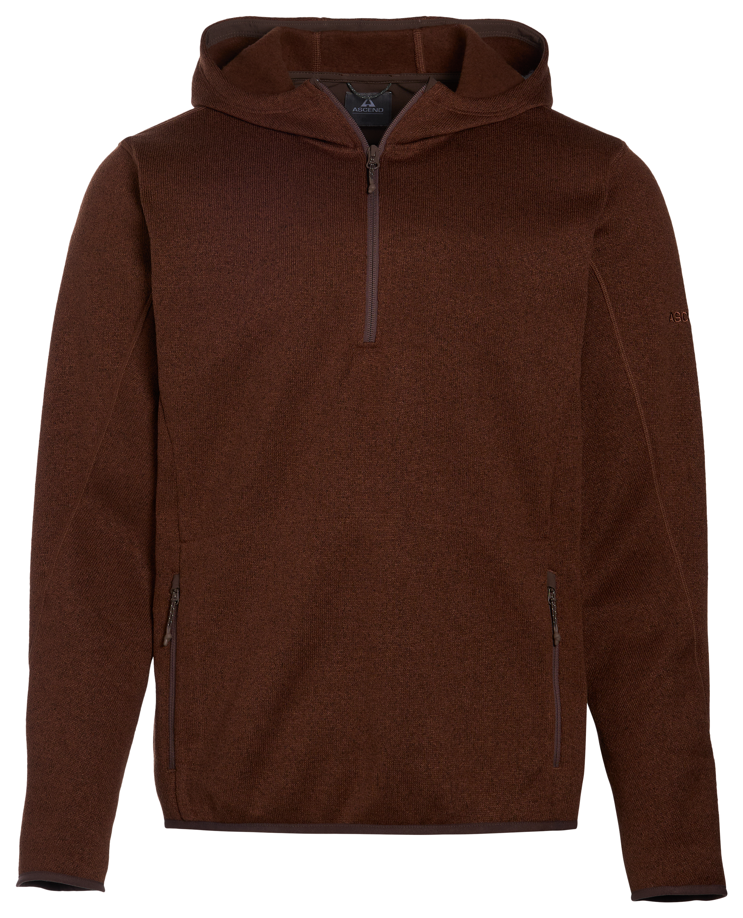 Image of Ascend Expedition Quarter-Zip Fleece Hoodie - Cappuccino