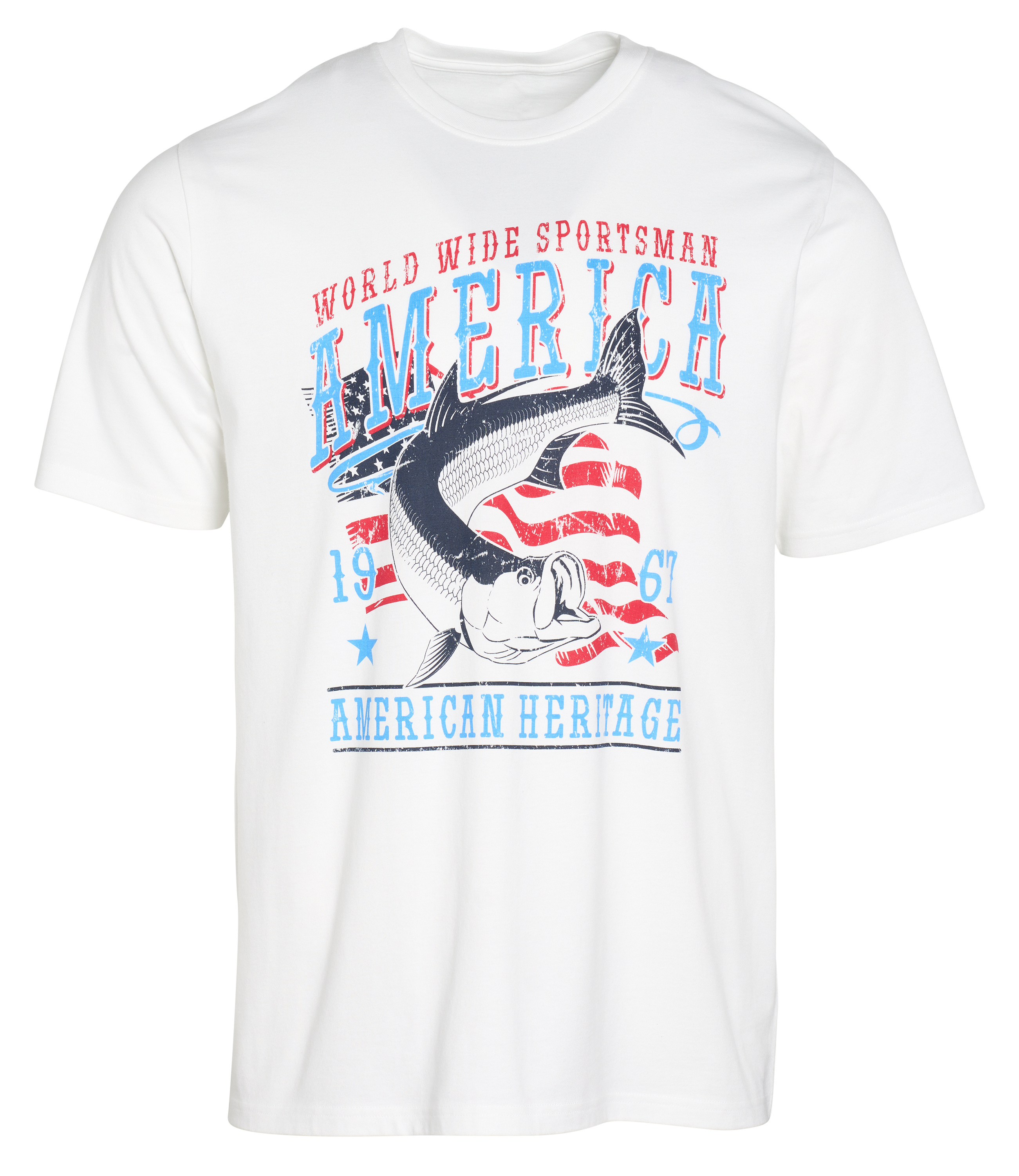 Image of World Wide Sportsman American Heritage Short-Sleeve T-Shirt - White