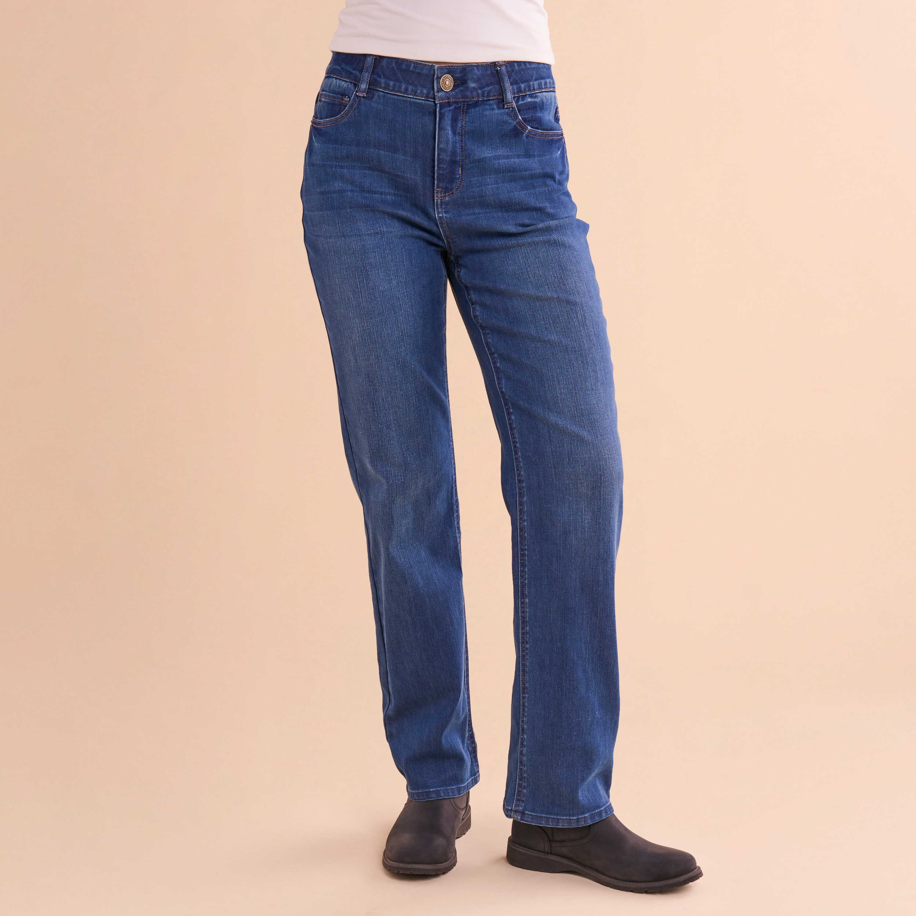 Image of Natural Reflections Perfect Fit Straight-Leg Jeans