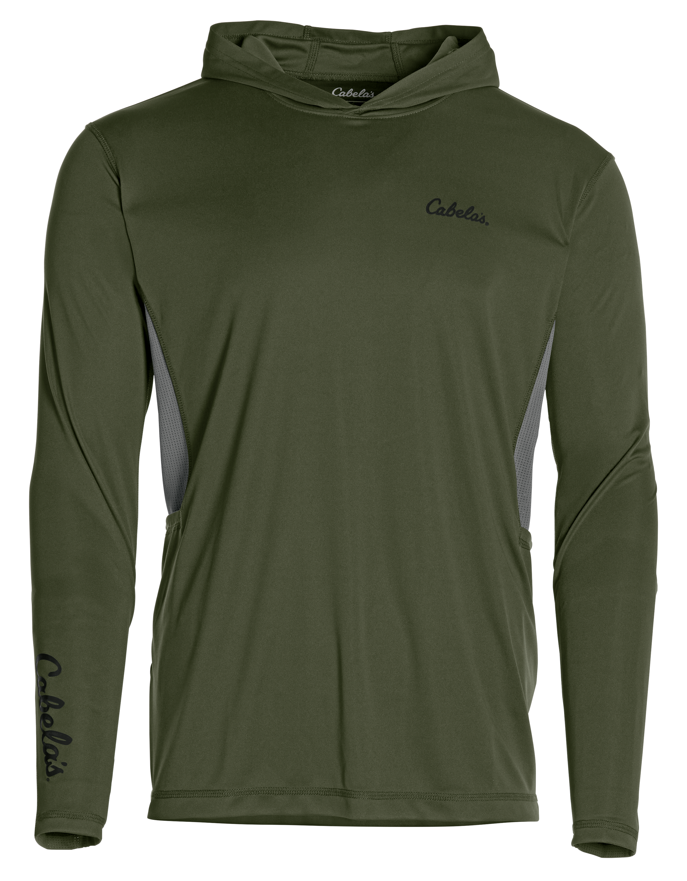 Image of Cabela's Targetmaster Long-Sleeve Pullover - Dark Green/Grey
