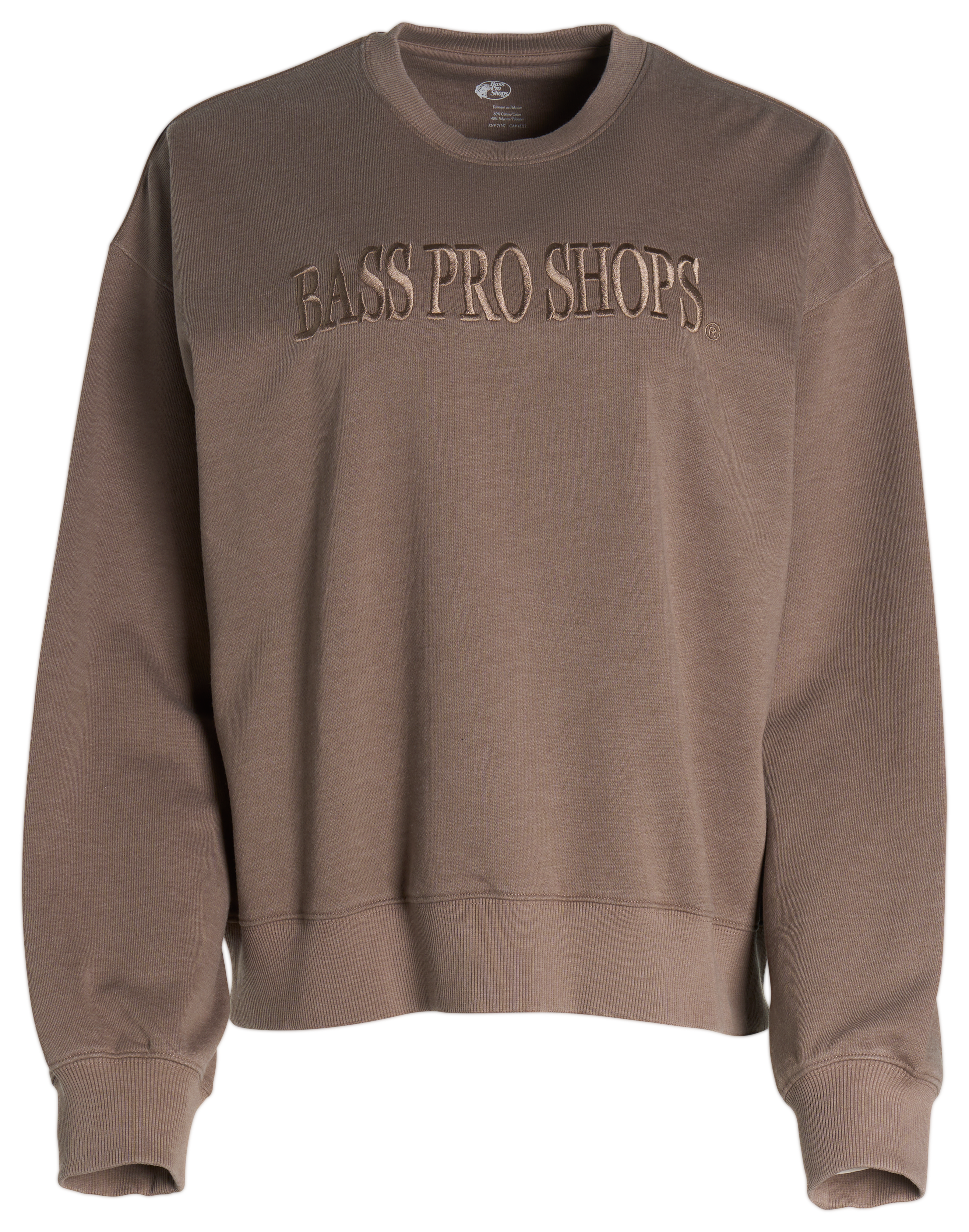 Image of Bass Pro Shops Embroidered Crew-Neck Sweatshirt