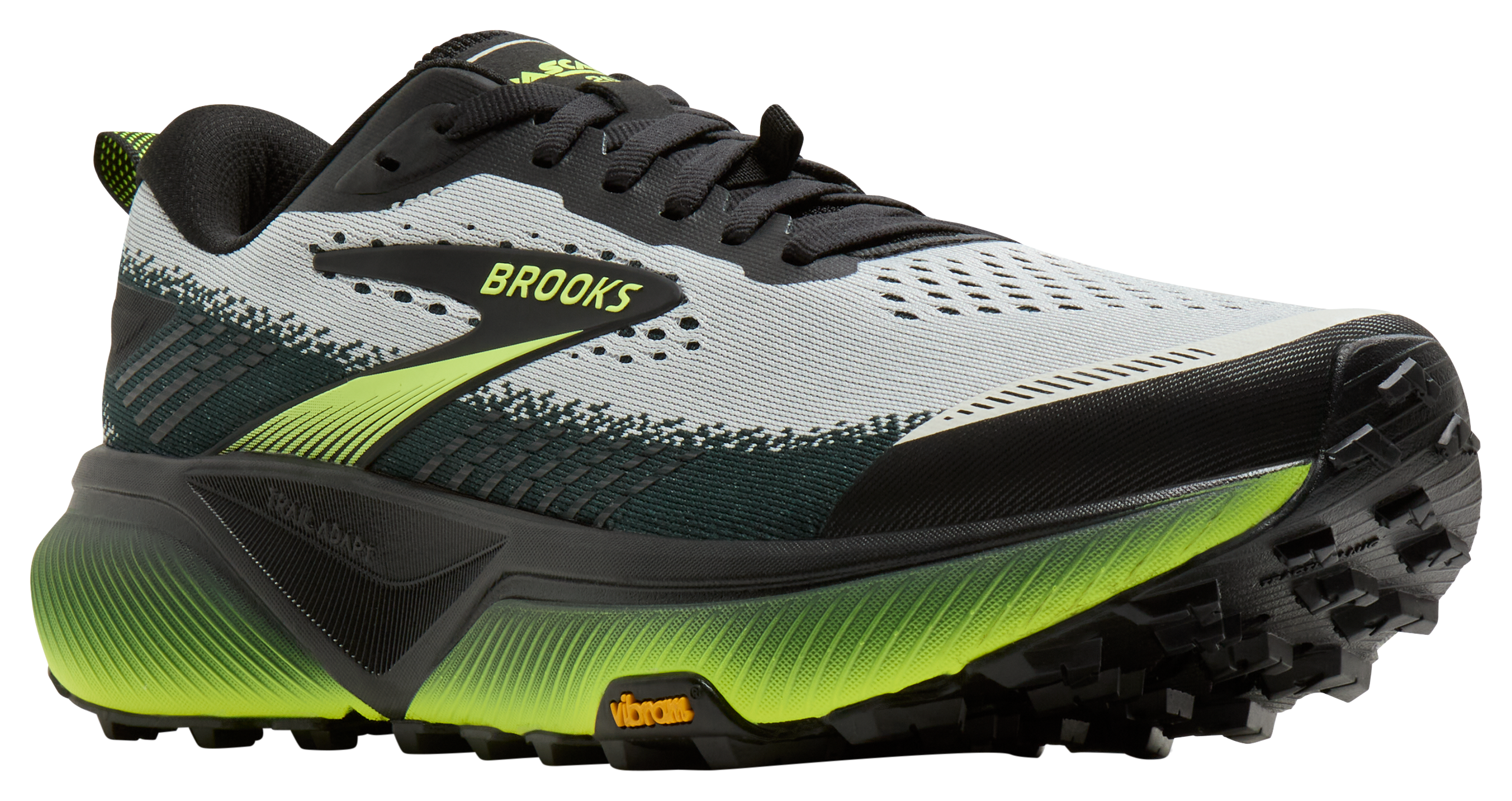 Image of Brooks Cascadia 20 Trail Running Shoes for Men - Grey/Black/Nightlife