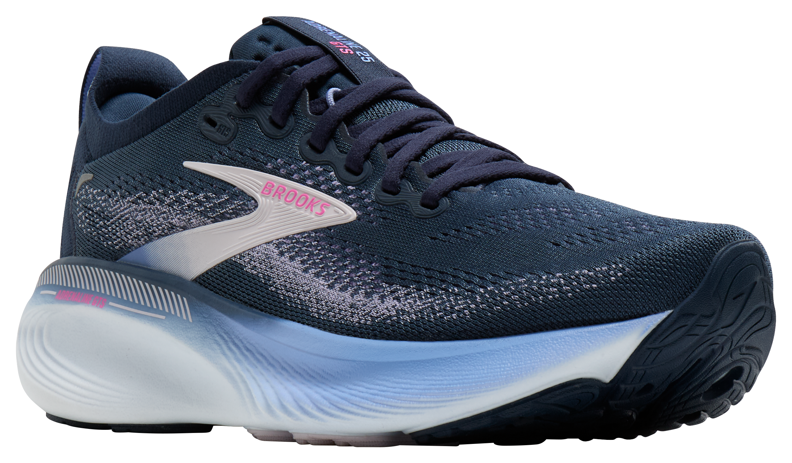 Image of Brooks Adrenaline GTS 25 Running Shoes for Women - Spellbound/Blazing Bell/Pink