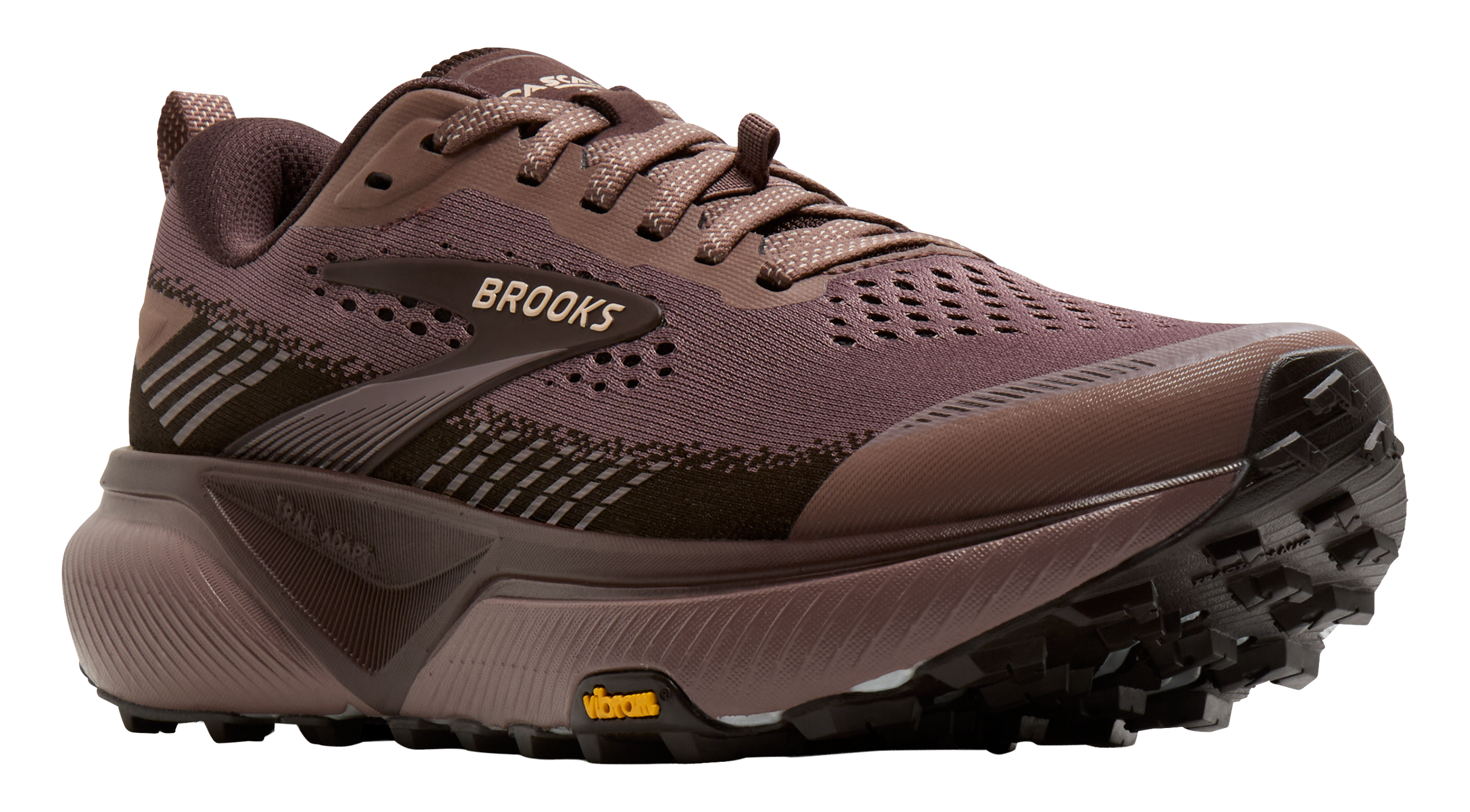 Image of Brooks Cascadia 20 Trail Running Shoes for Women - Peppercorn/Coffee/Rose Gold