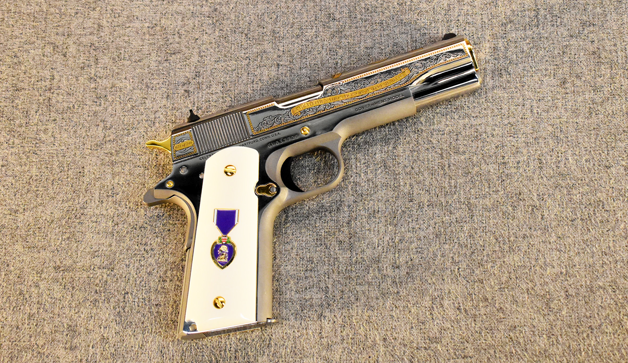 Image of Colt ~ Government Model ~ .45 ACP ~ Purple Heart Commemorative