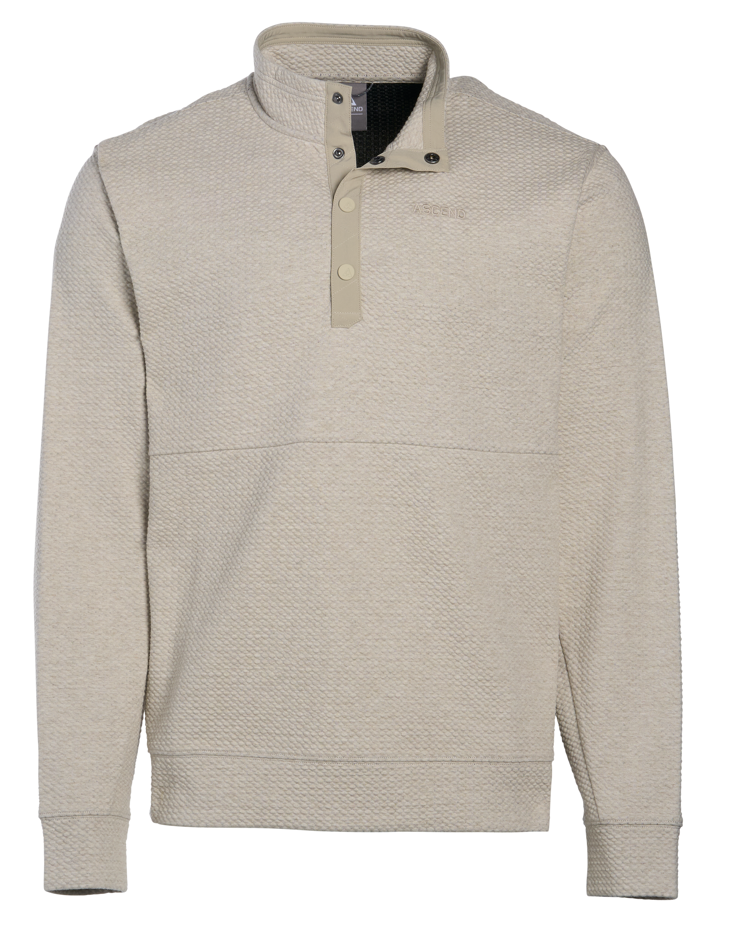 Image of Ascend Corriendo Quarter-Snap Pullover - Pelican