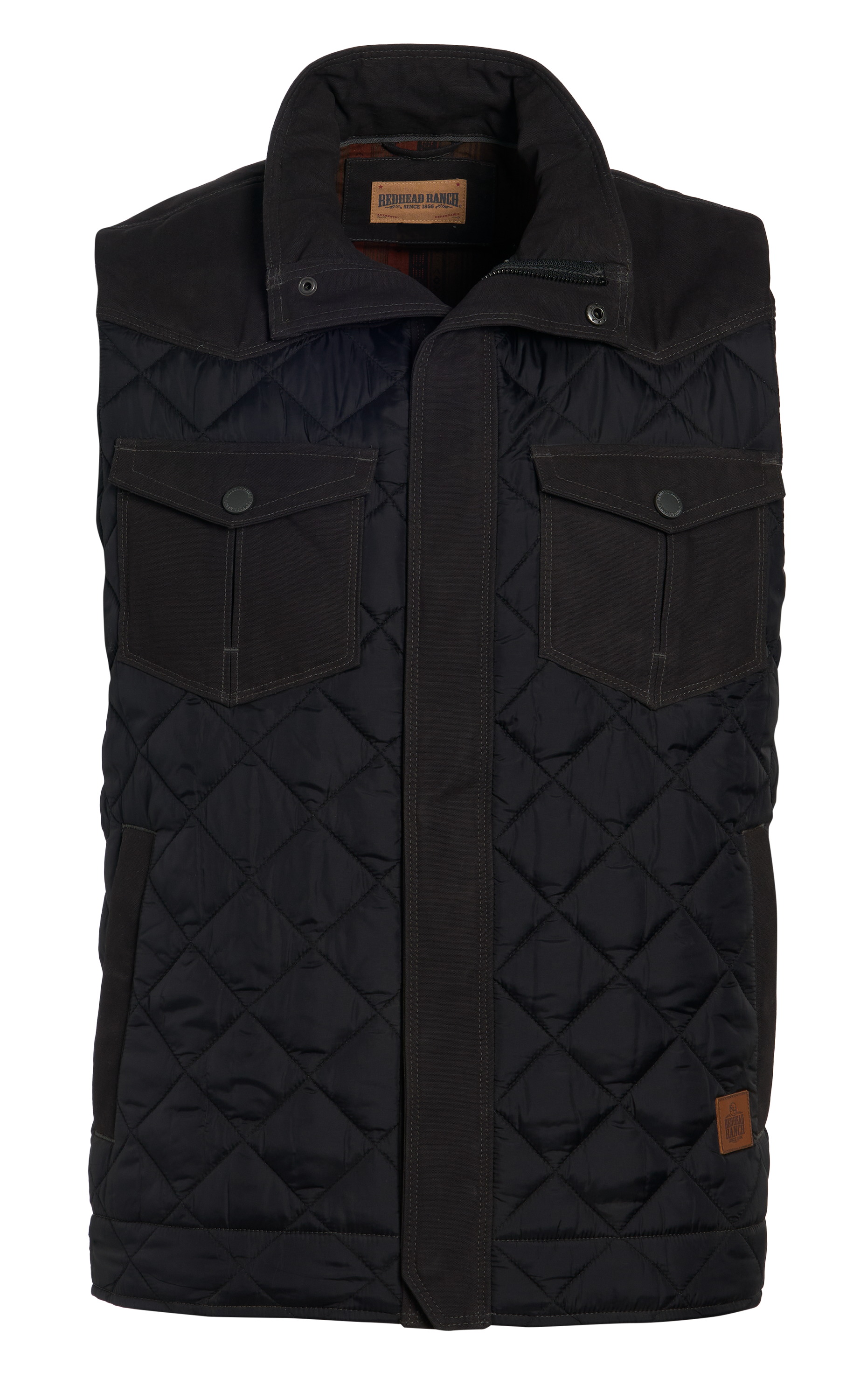 Image of RedHead Ranch Wilsons Creek Quilted Vest - Black