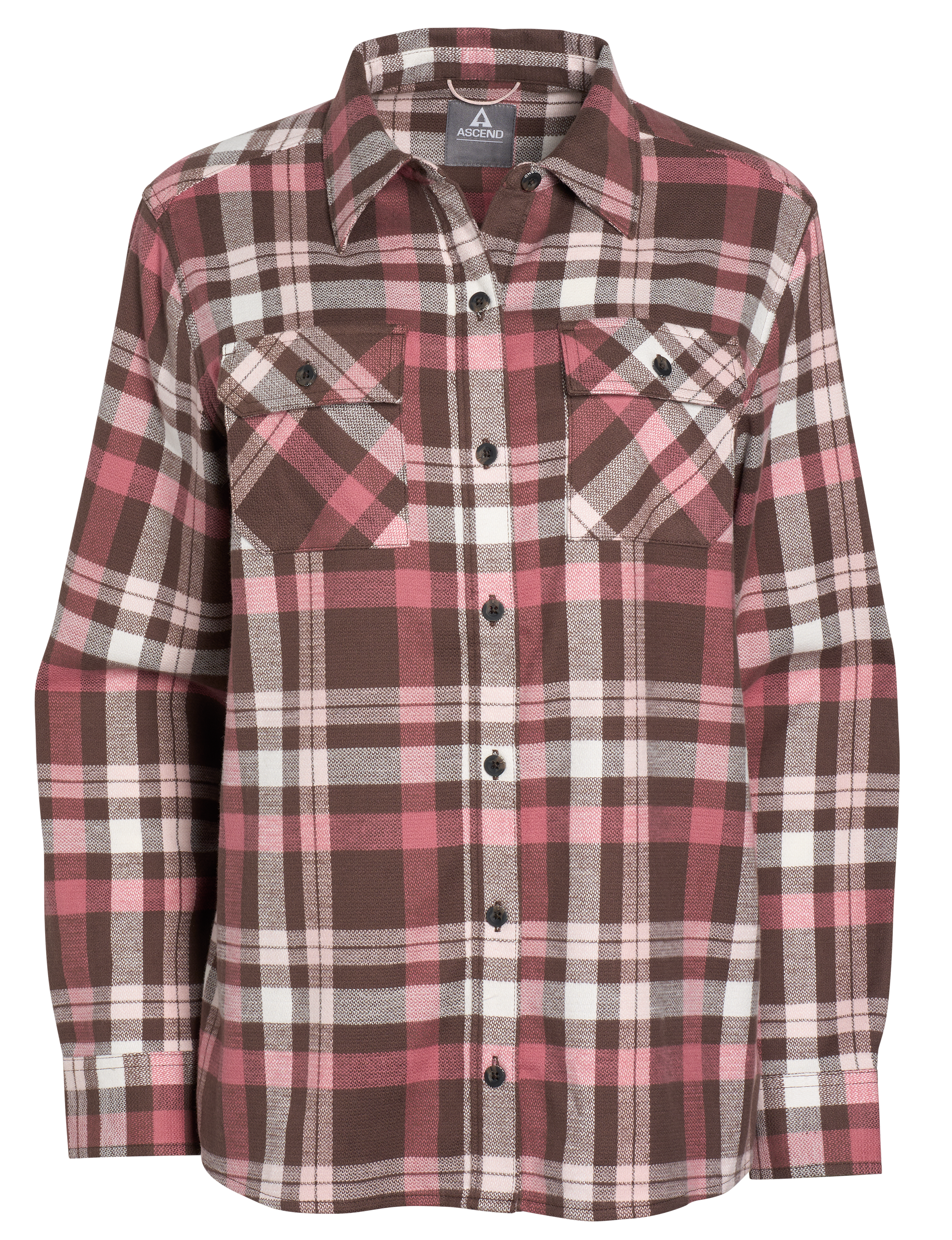 Image of Ascend Finn Organic Cotton Long-Sleeve Shirt - Chocolate Martini