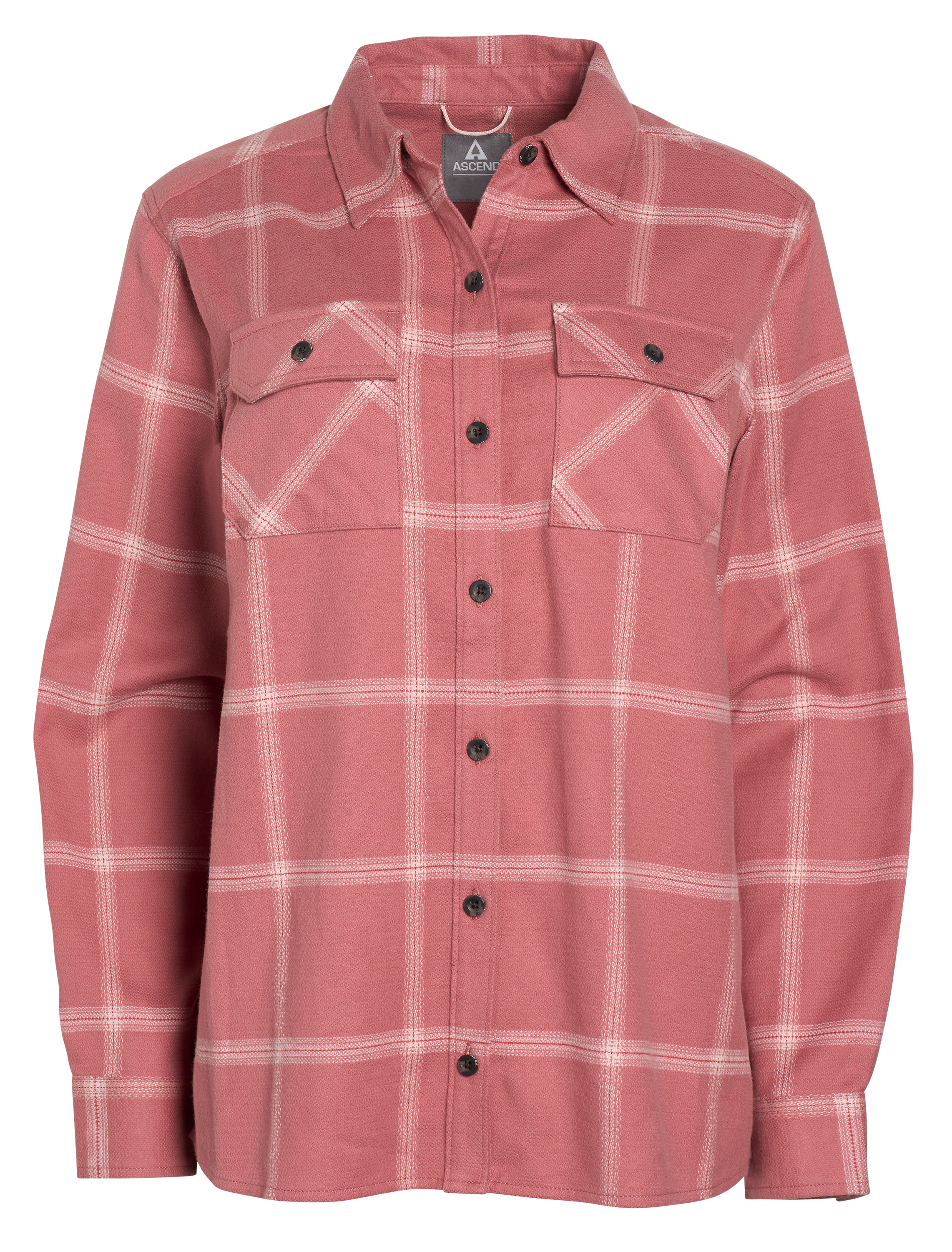 Image of Ascend Finn Organic Cotton Long-Sleeve Shirt - Withered Rose