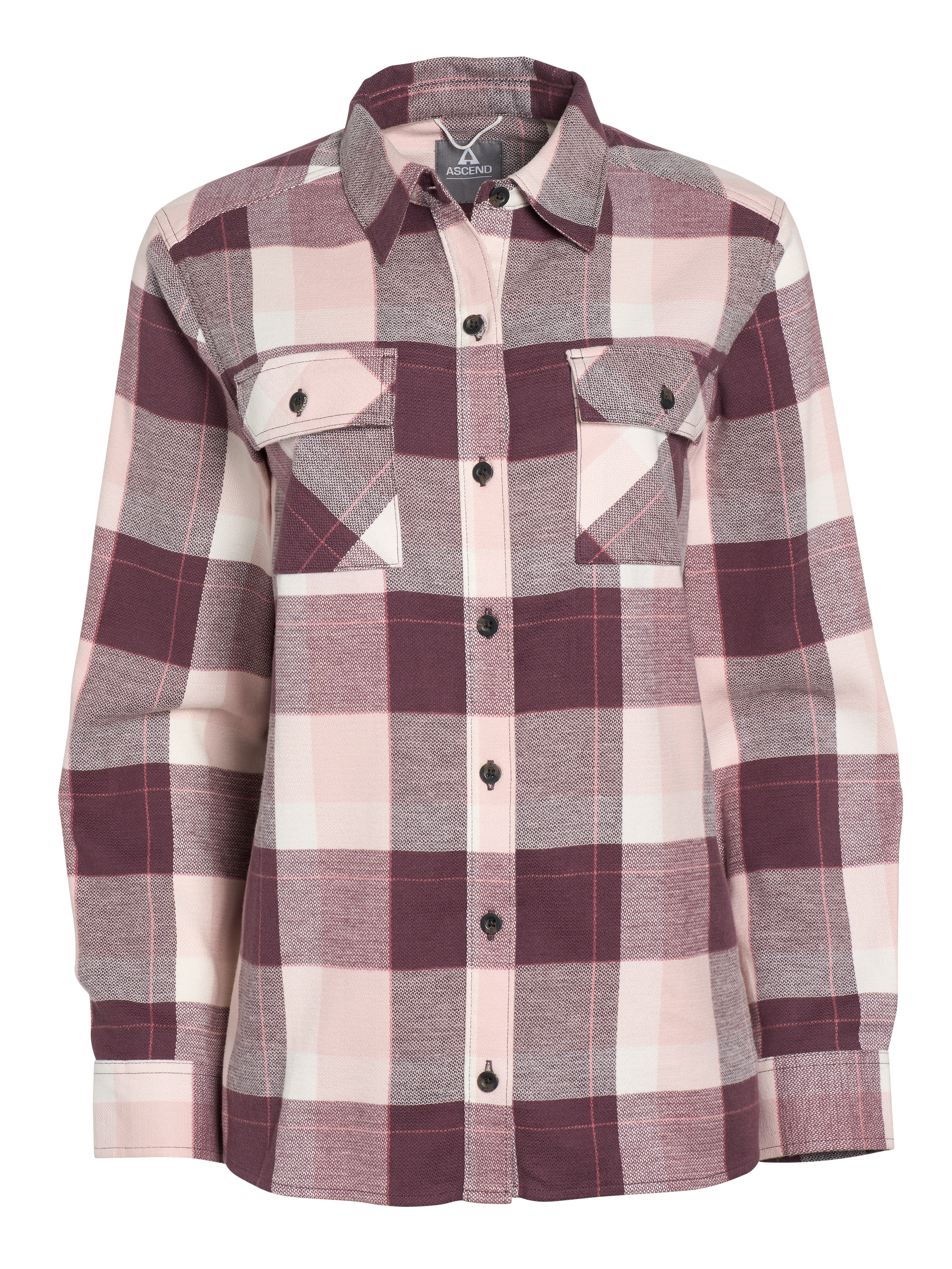 Image of Ascend Finn Organic Cotton Long-Sleeve Shirt - Huckleberry