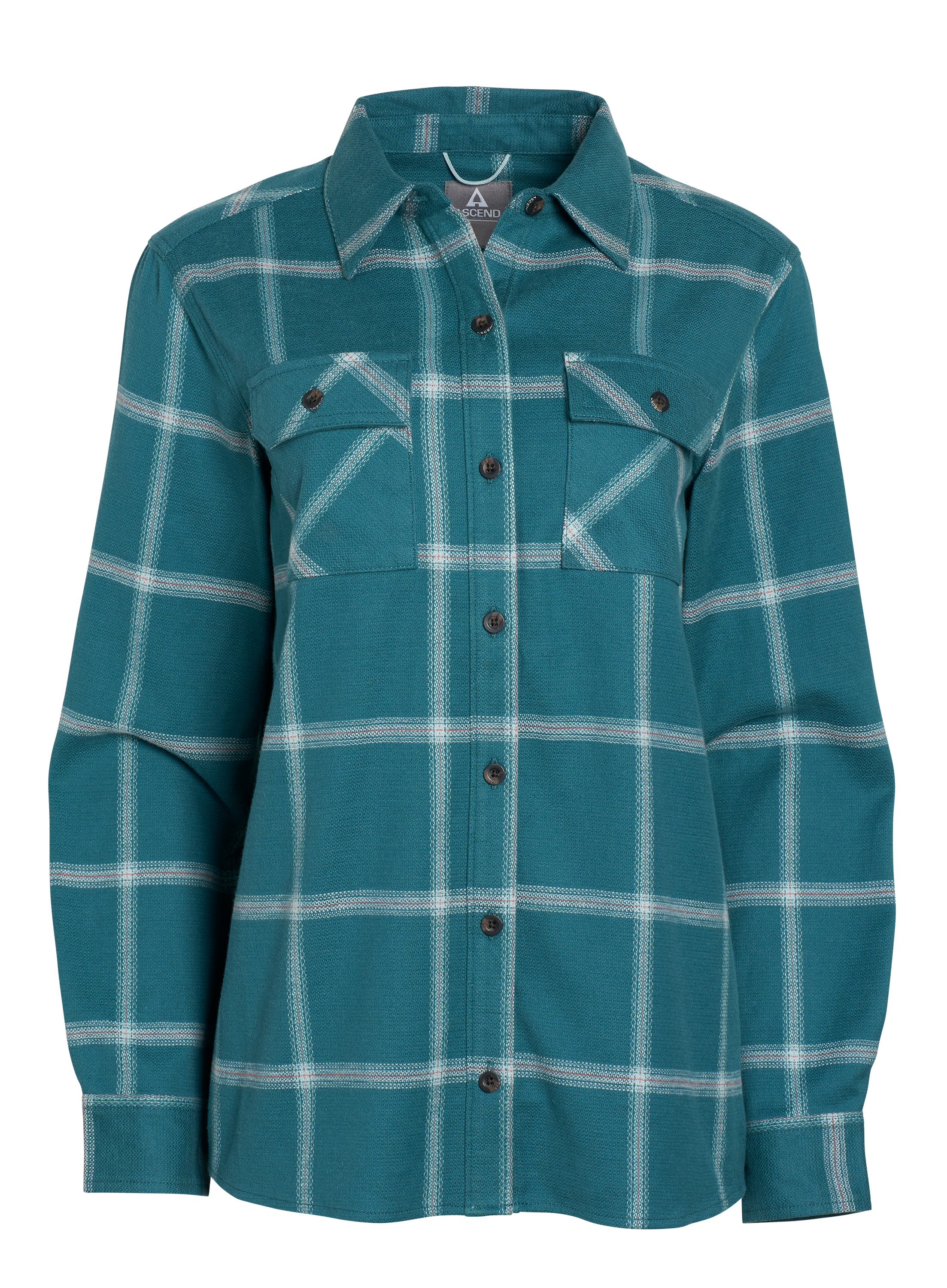 Image of Ascend Finn Organic Cotton Long-Sleeve Shirt - Mediterranea