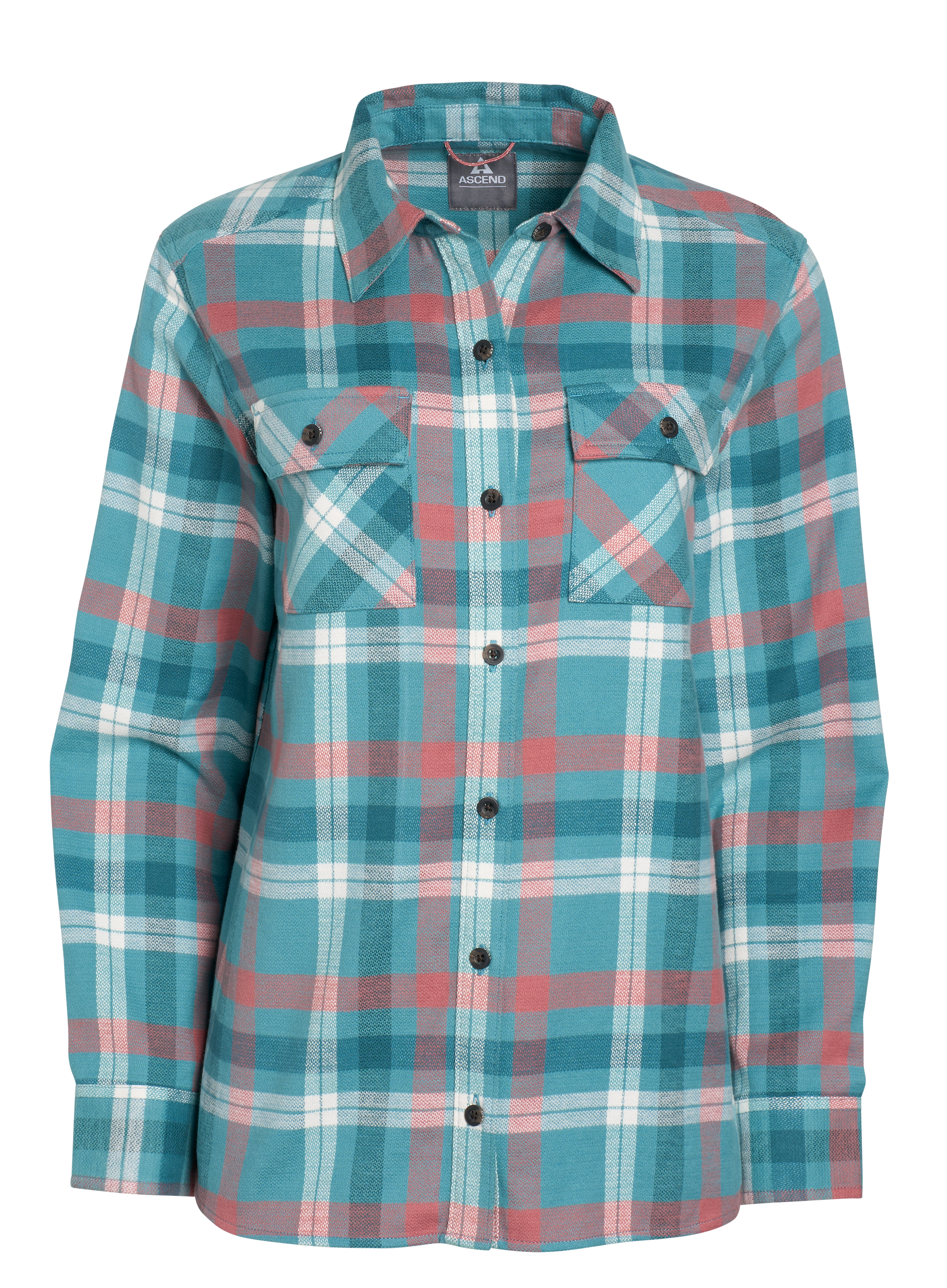 Image of Ascend Finn Organic Cotton Long-Sleeve Shirt - Brittany Blue