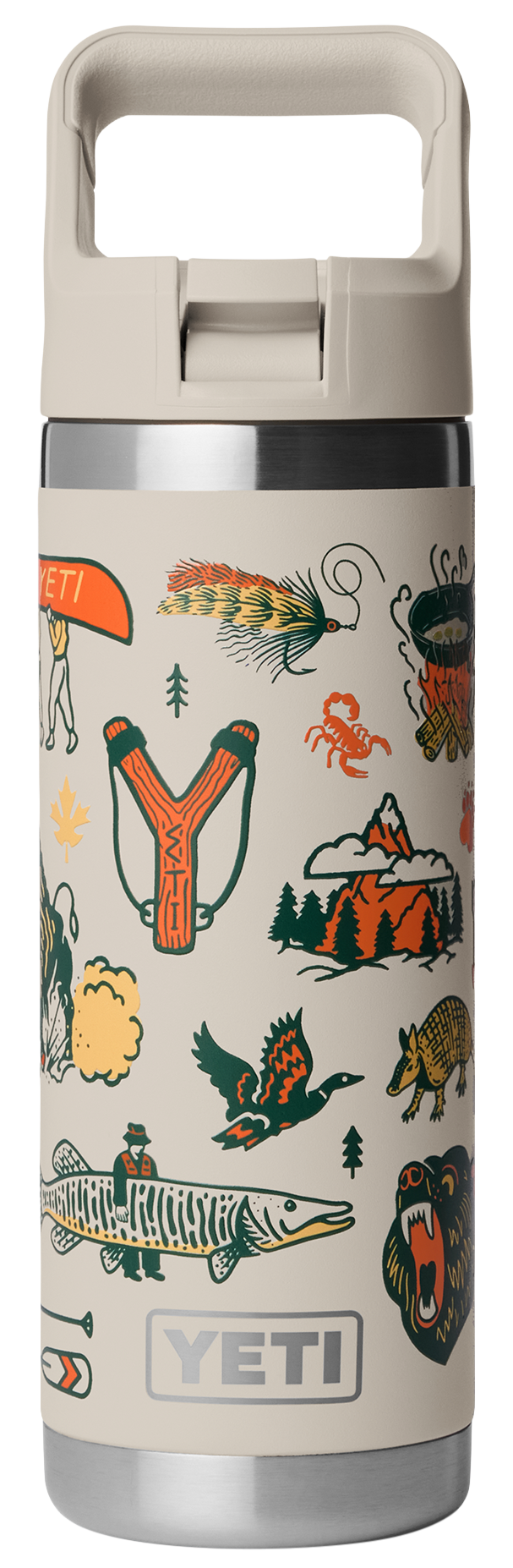 Image of YETI Rambler 18-oz. Water Bottle with Color-Matched Straw Cap - Cape Summer Camp