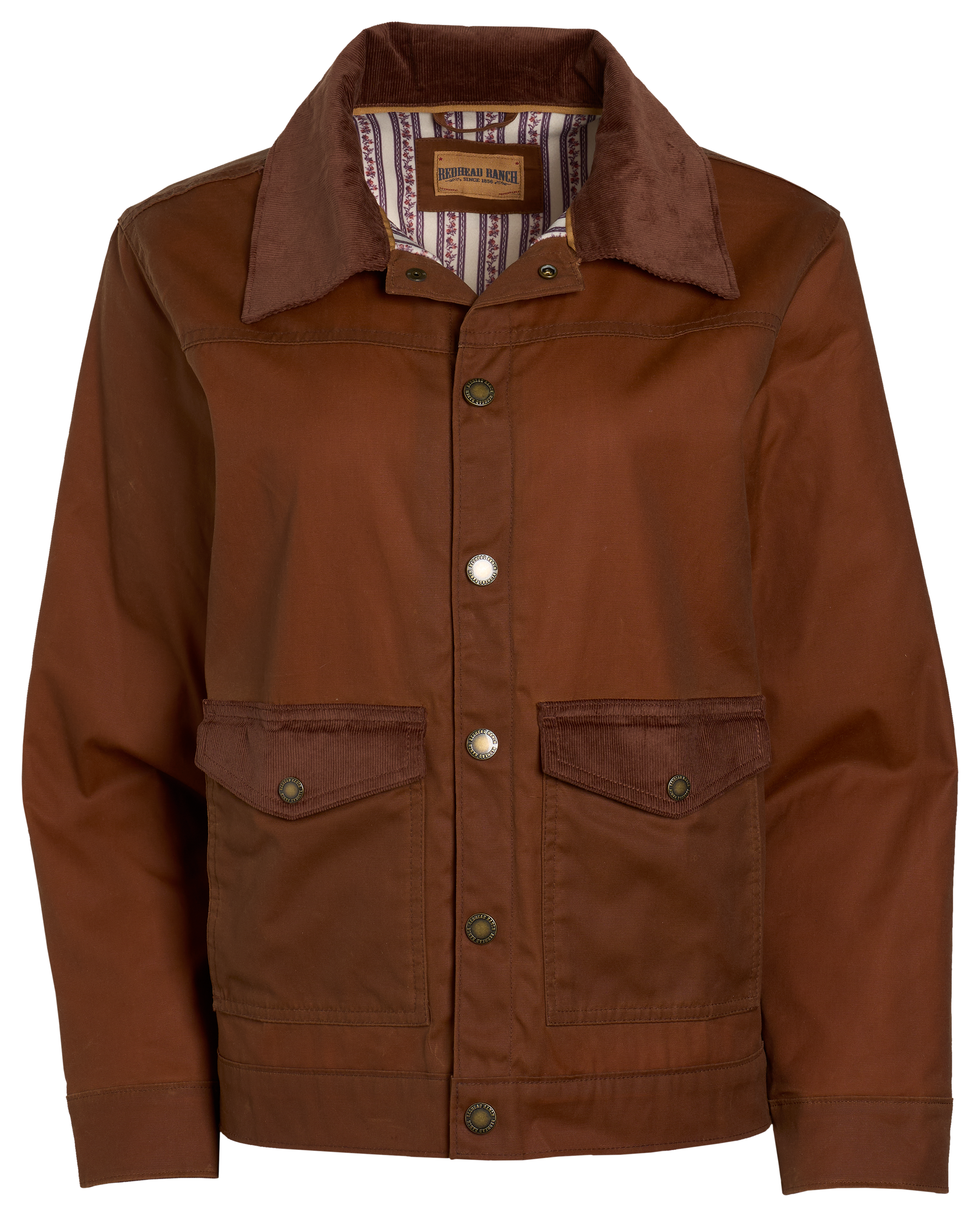 Image of RedHead Ranch Waxed Canvas and Wale Corduroy Barn Jacket - Nuthatch