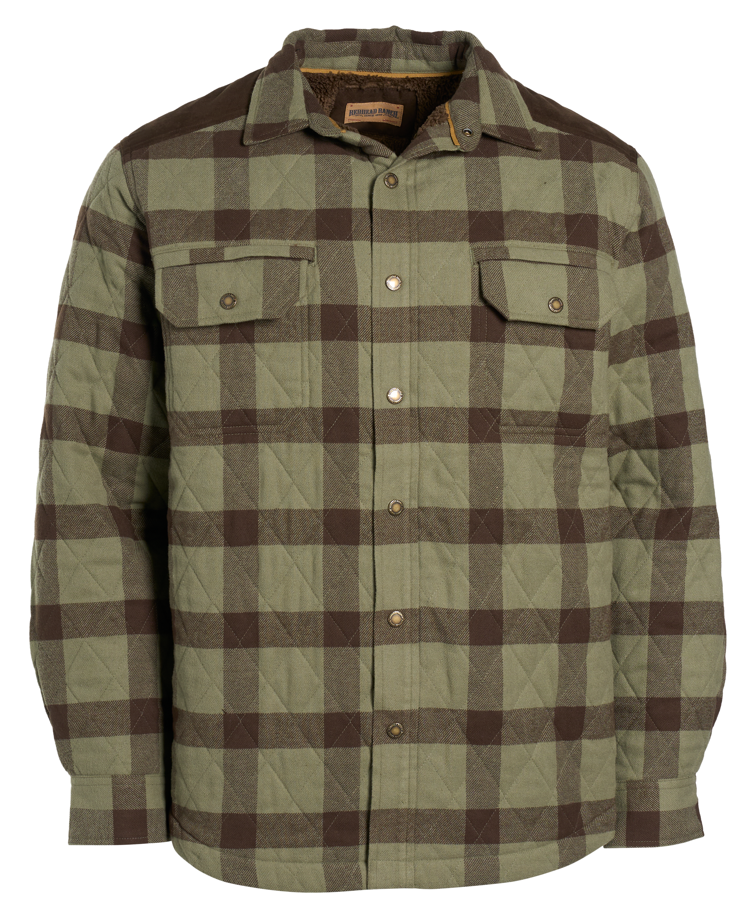 Image of RedHead Ranch Cheyenne Plaid Shirt Jacket - Olive Plaid