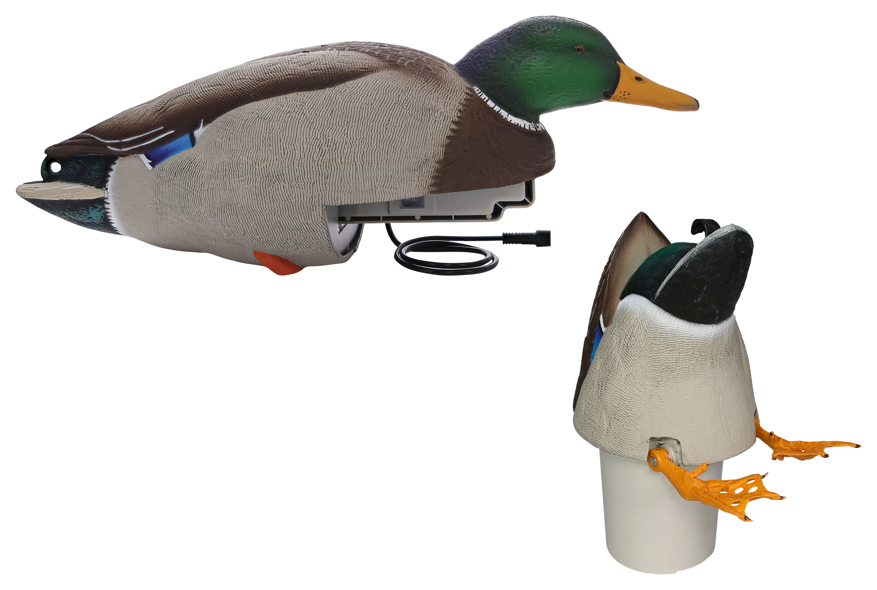 Image of Avian-X Power Butt Kicker and Tip Up Mallard Motorized Duck Decoy Combo