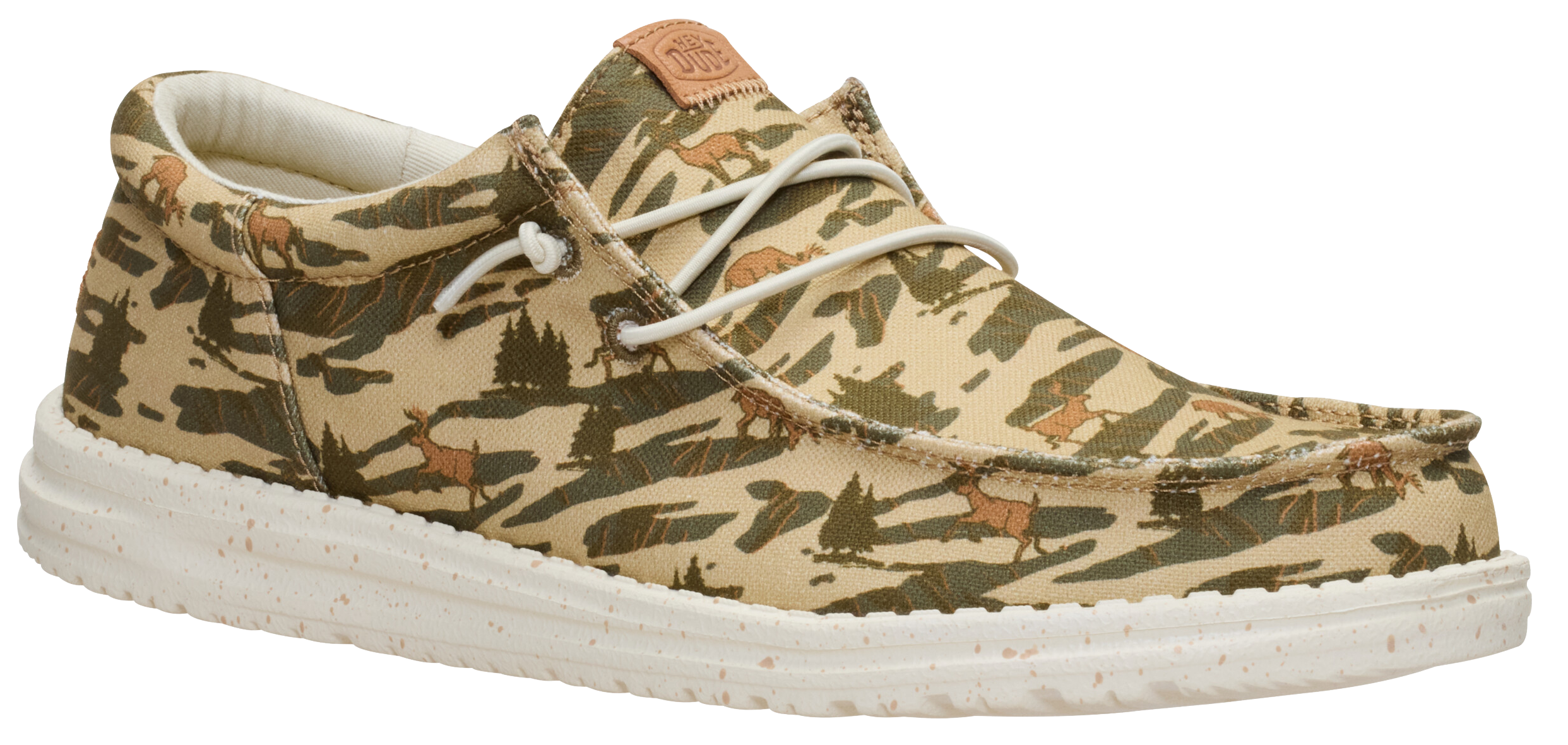 Image of HEYDUDE Wally Funk Outdoor Camo Casual Shoes for Men - Incense/Multi