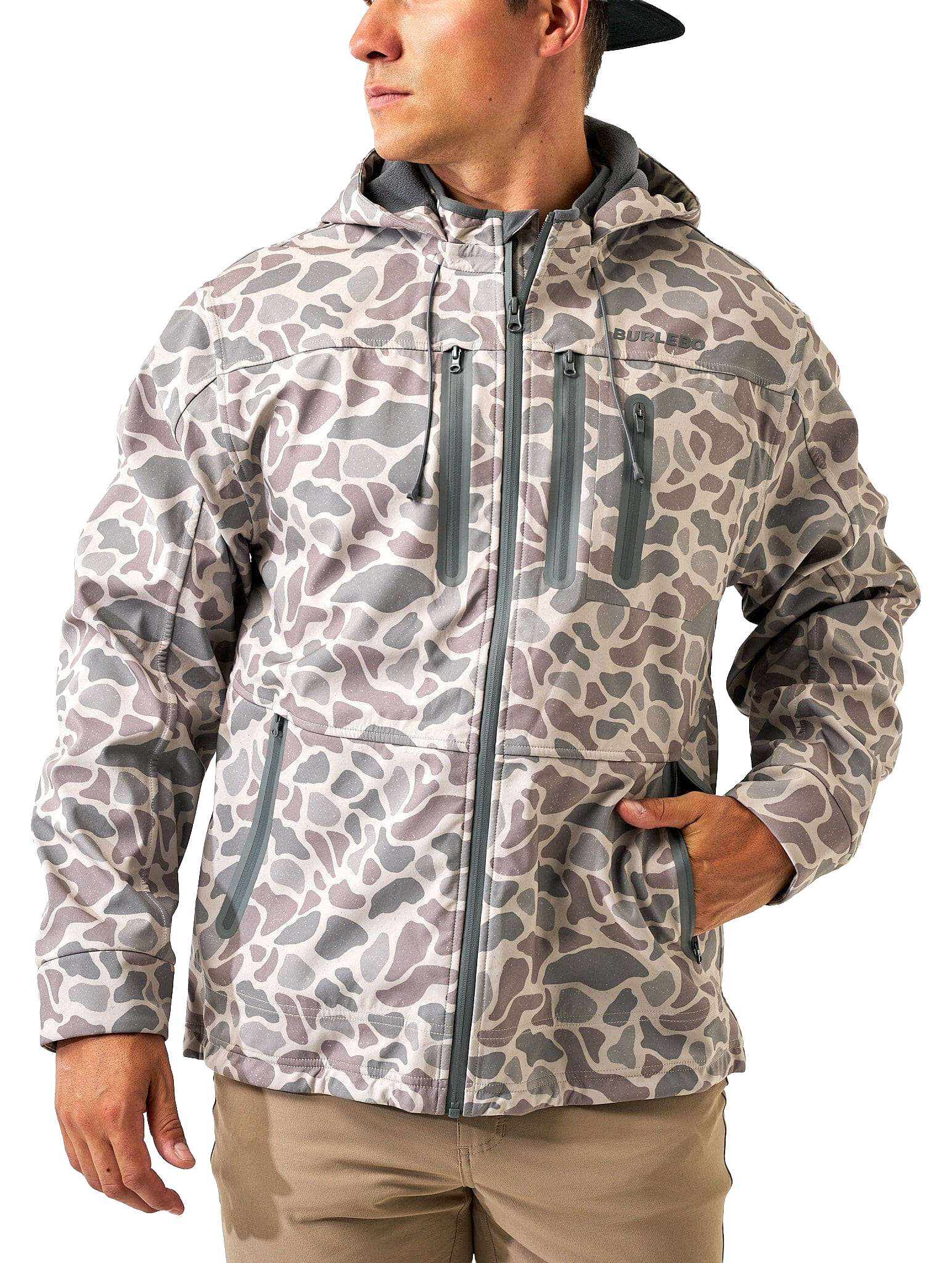 BURLEBO Challenger Jacket - Classic Deer Camo, Size: XL (CJ-CDC-XL)