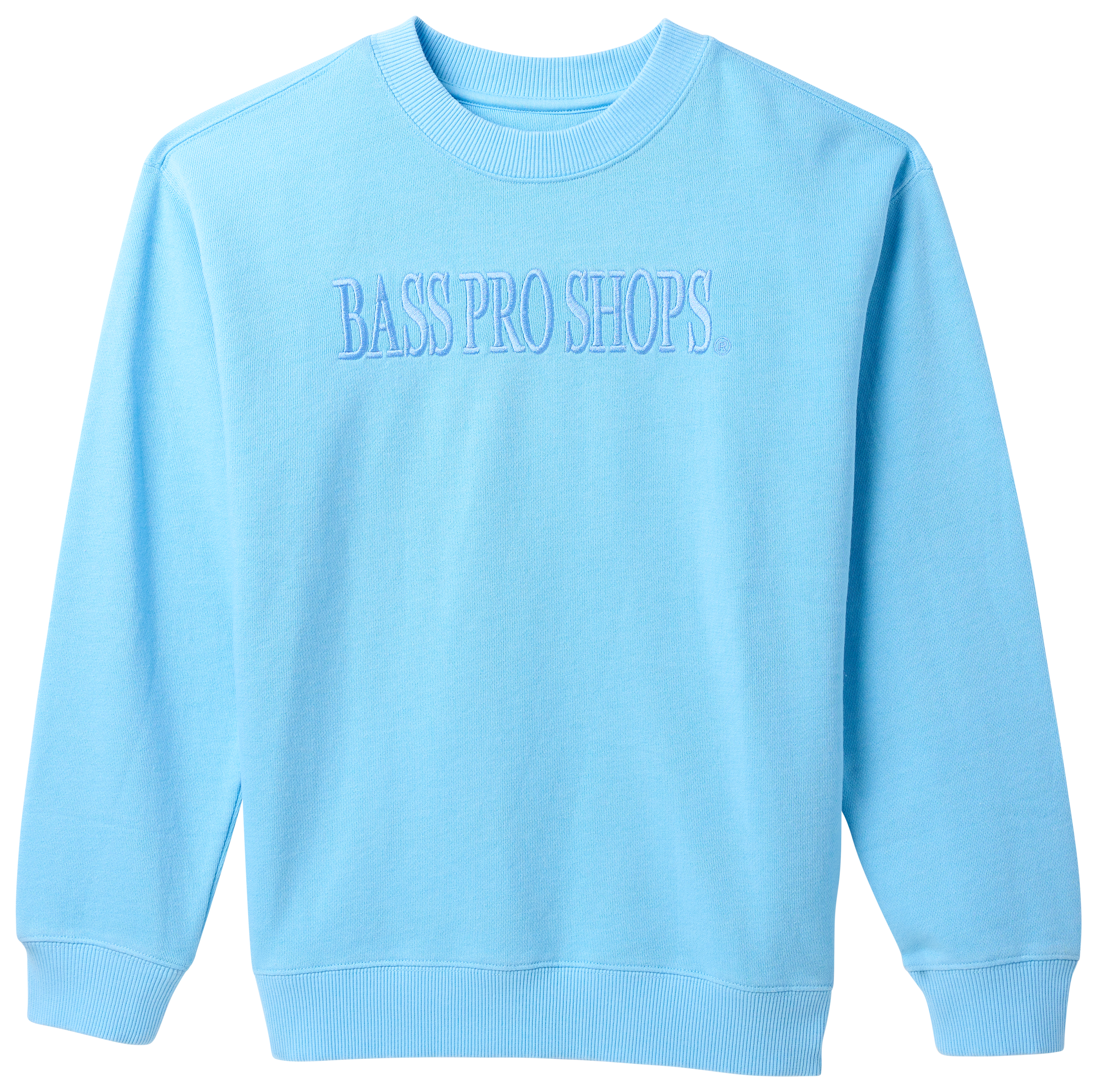 Image of Bass Pro Shops Embroidered Logo Sweatshirt for Kids - Baltic Sea