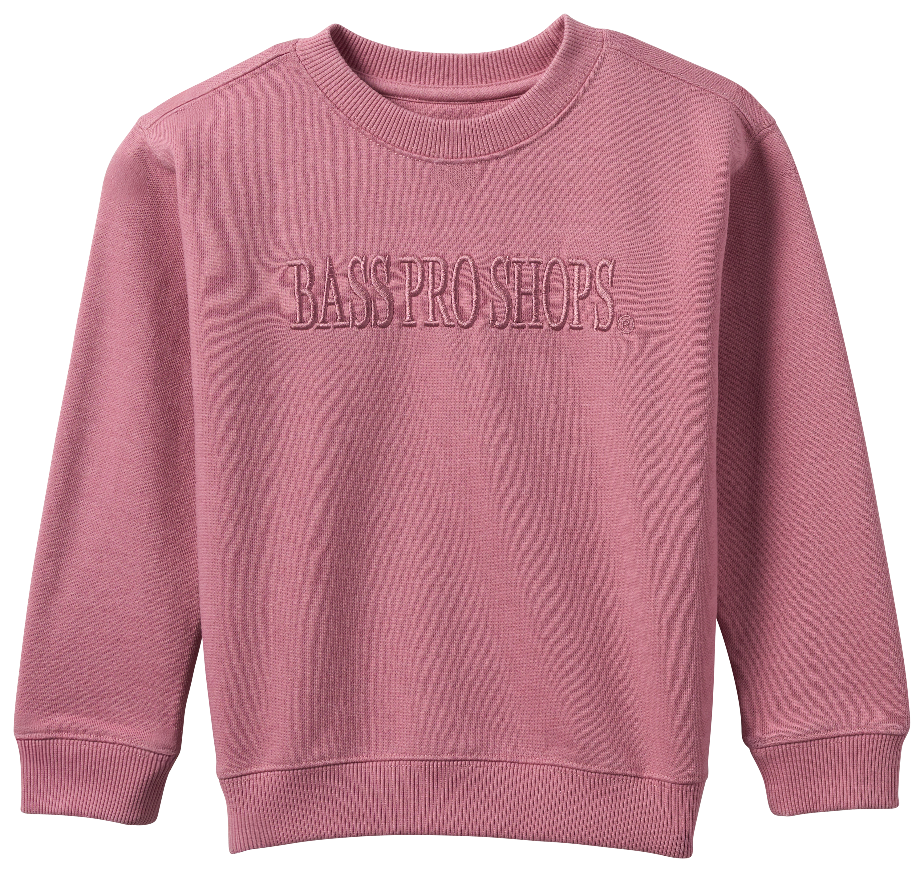 Image of Bass Pro Shops Embroidered Logo Sweatshirt for Toddlers - Pink
