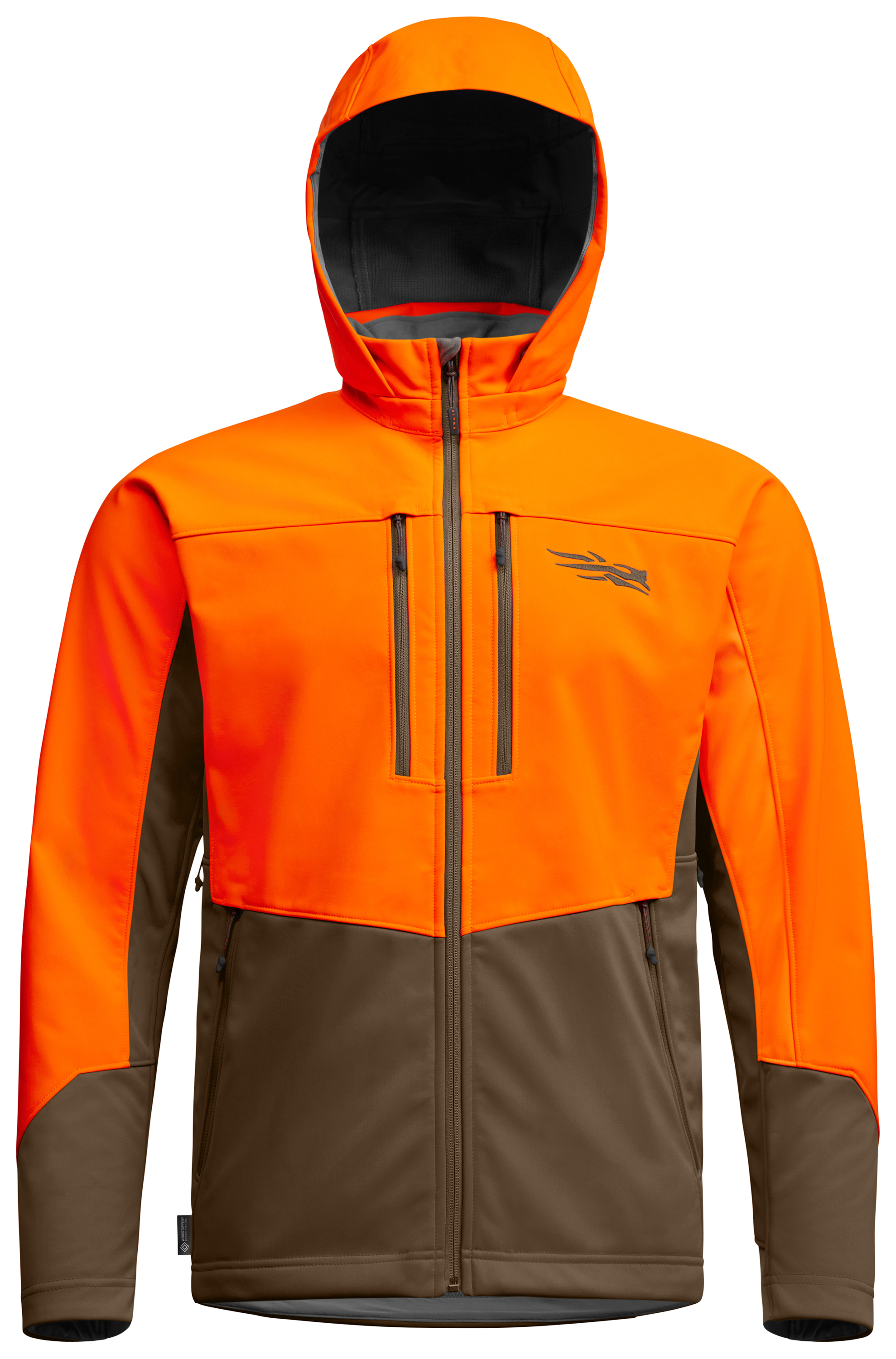 Image of SITKA Jetstream GORE-TEX INFINIUM WINDSTOPPER Jacket - Blaze Orange/Mud