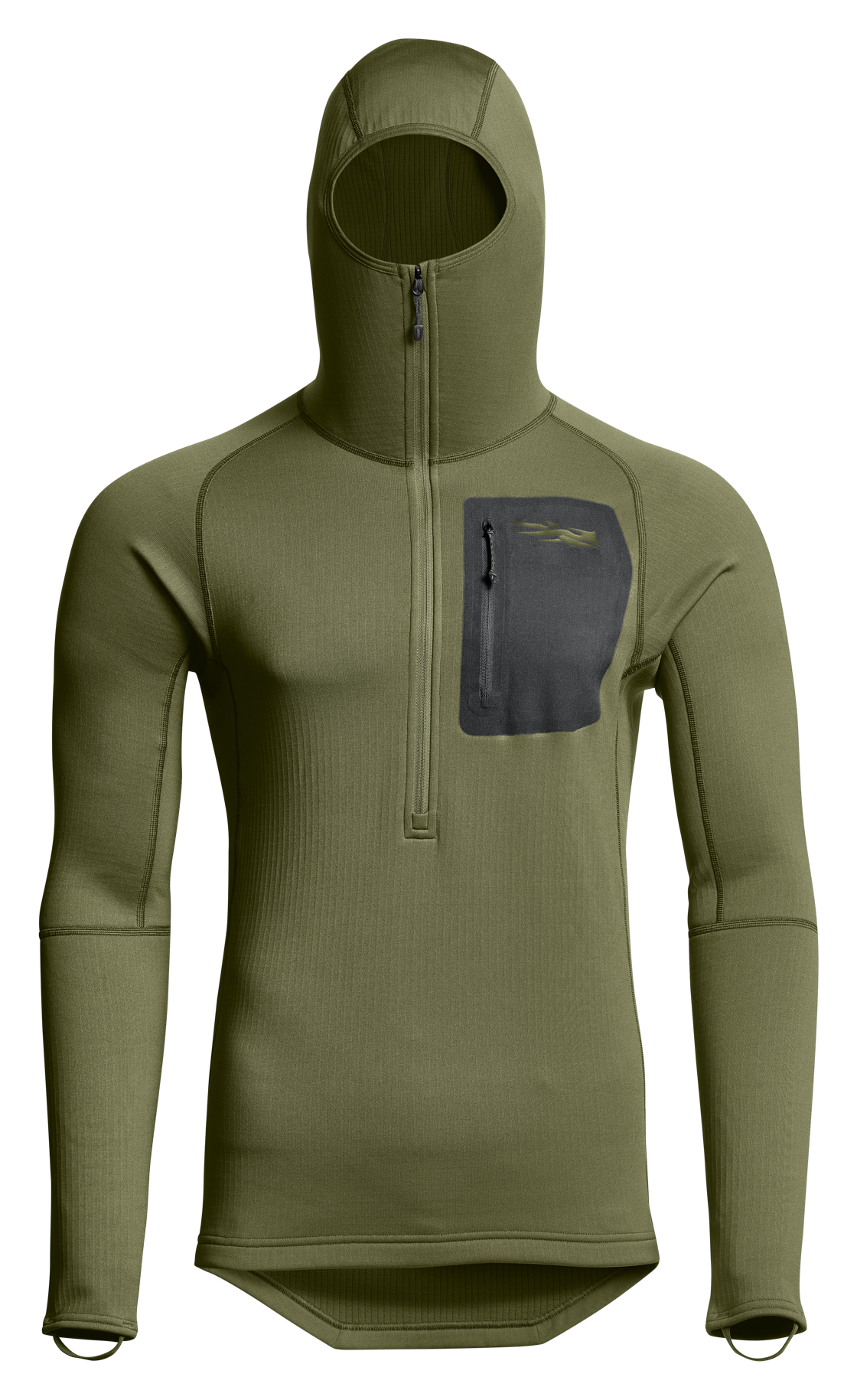 Image of SITKA Half-Zip Heavyweight Hoody - Pine Green