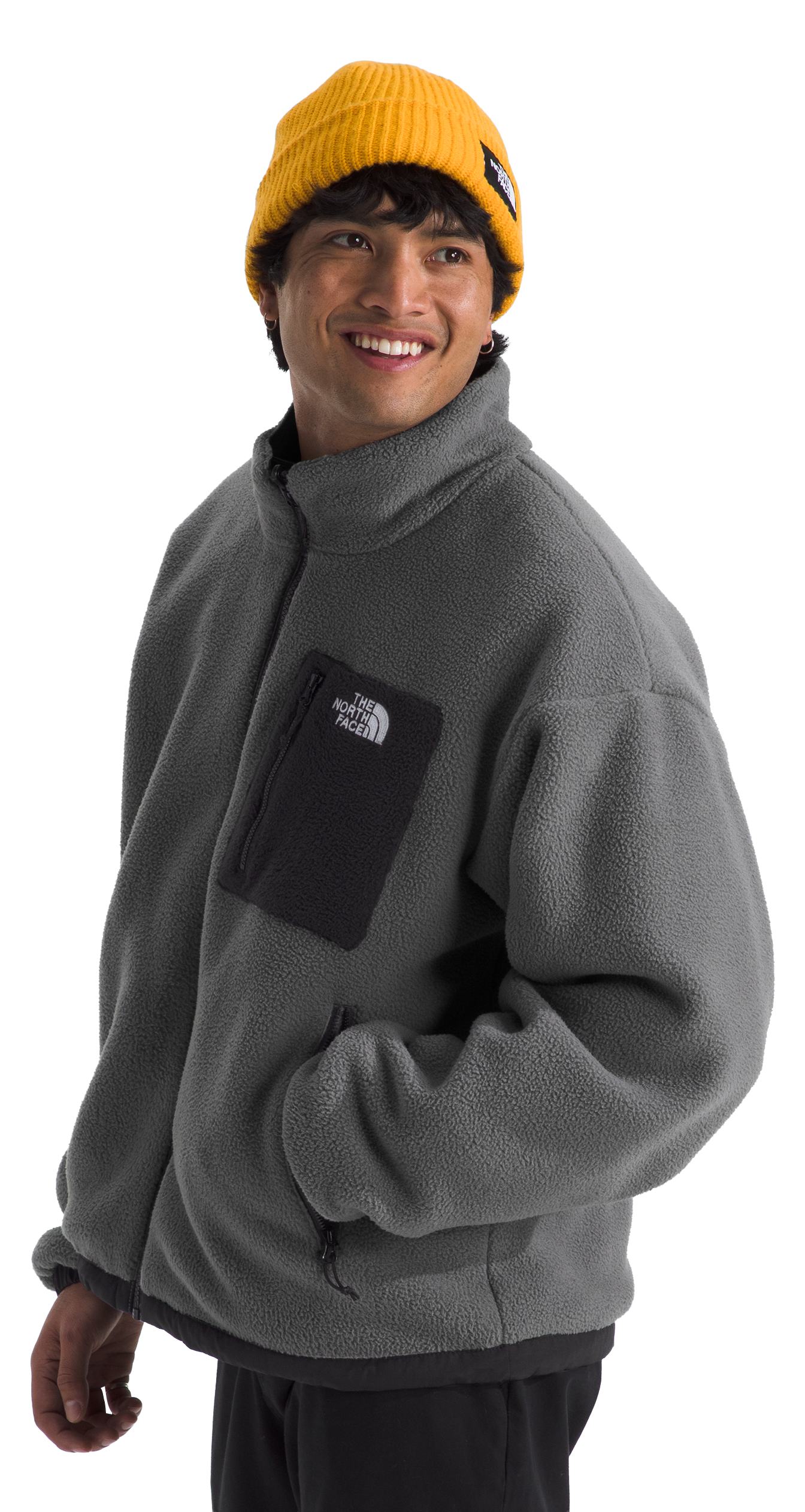 Image of The North Face Yumori Reversible Fleece Jacket - TNF Black/Smoked Pearl - XL