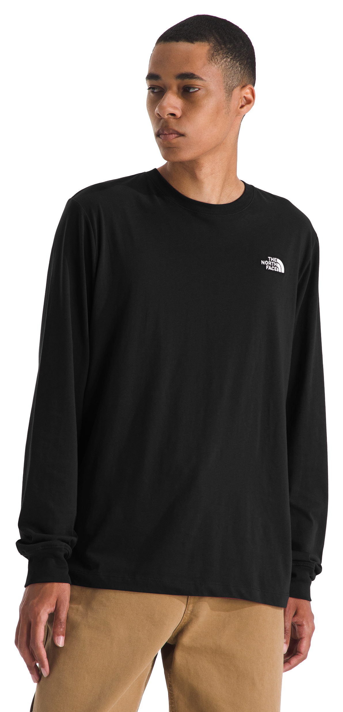Image of The North Face Evolution Simple Dome Long-Sleeve T-Shirt - TNF Black - S