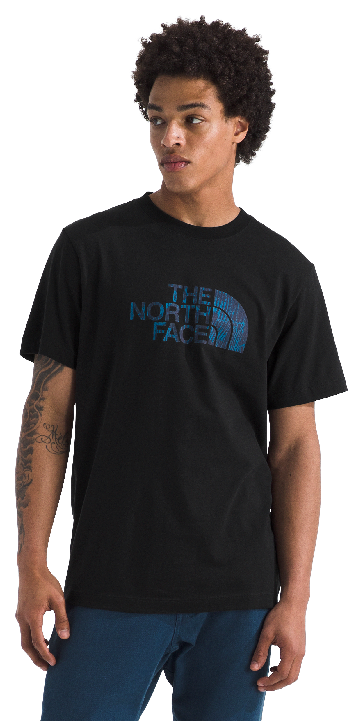 Image of The North Face Evolution Regenerative Ink Half Dome Short-Sleeve T-Shirt - TNF Black - M