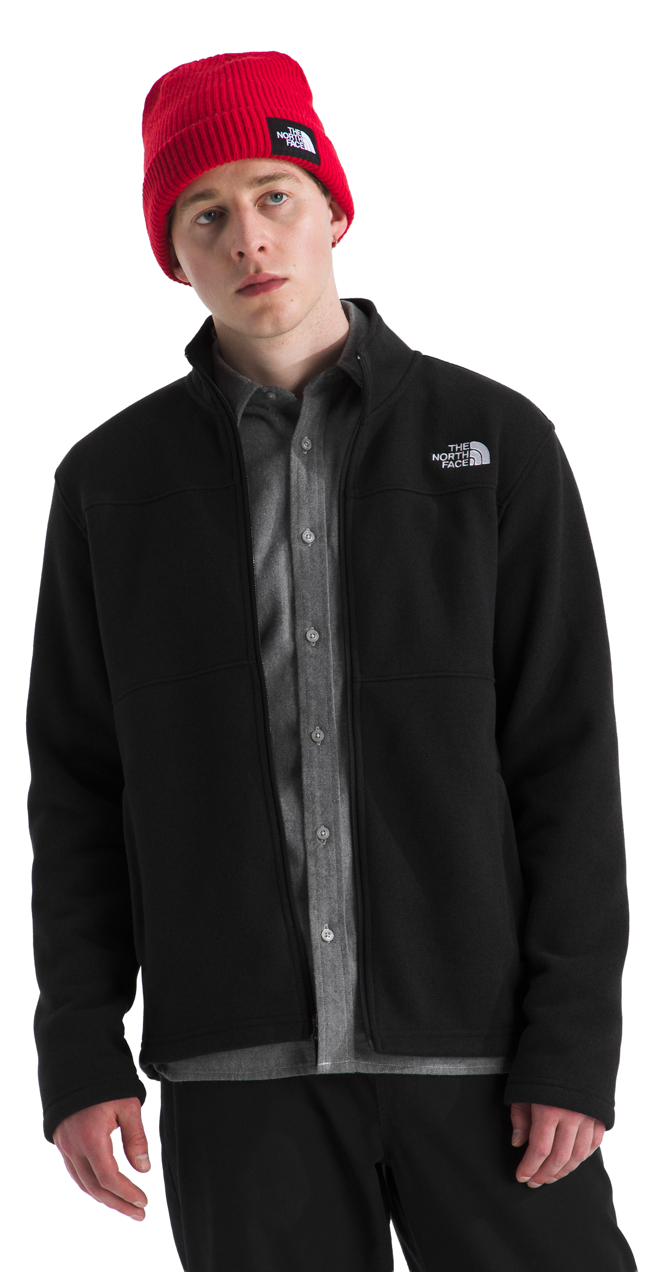 Image of The North Face Gordon Lyons Full-Zip Jacket - TNF Black Heather - 3XL