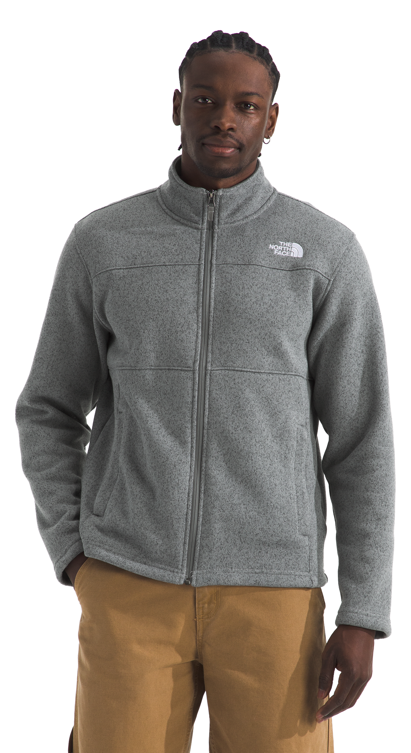 Image of The North Face Gordon Lyons Full-Zip Jacket - TNF Medium Grey Heather - 3XL