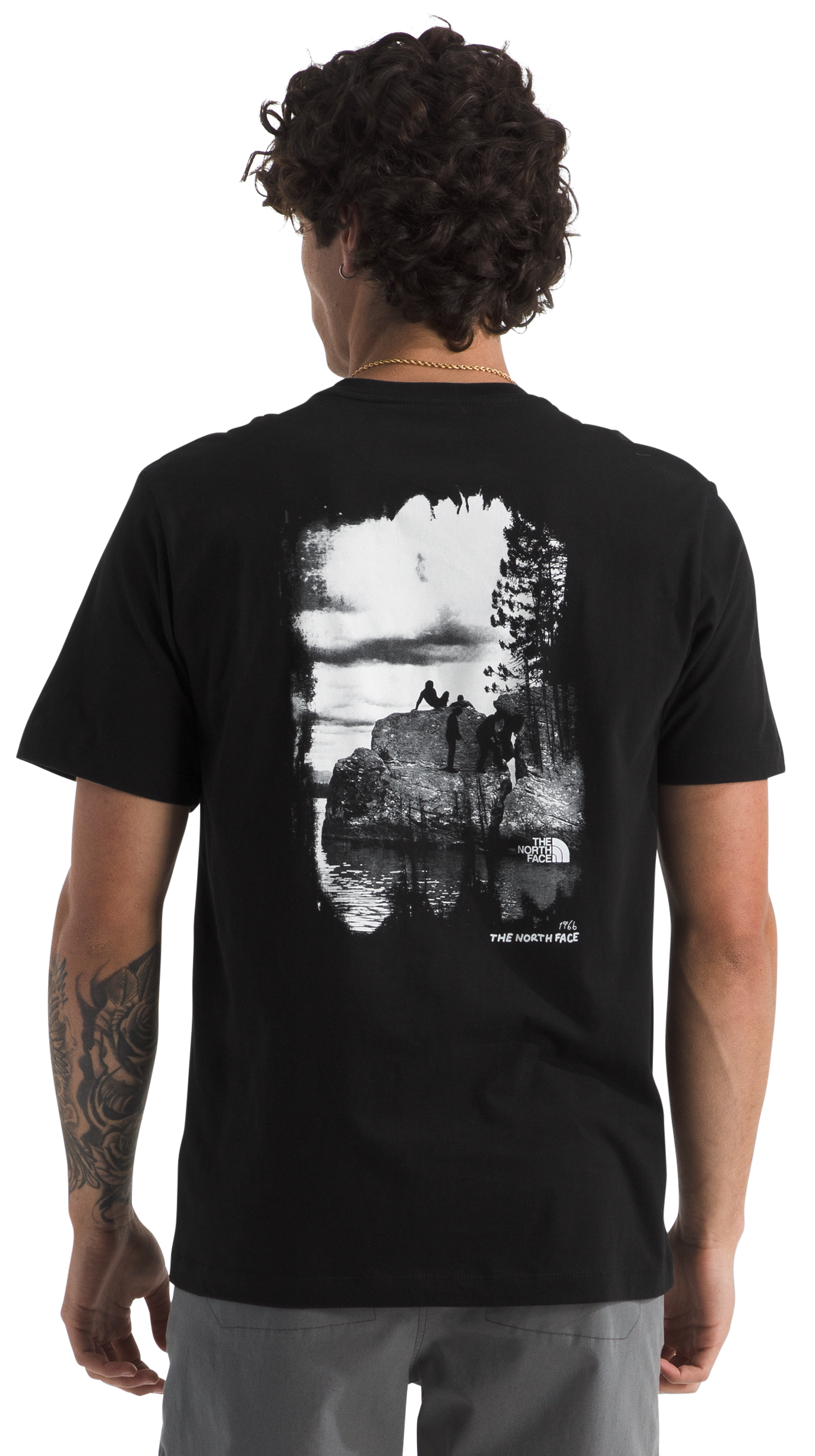 Image of The North Face Evolution Nature Exposure Short-Sleeve T-Shirt - TNF Black - XXL