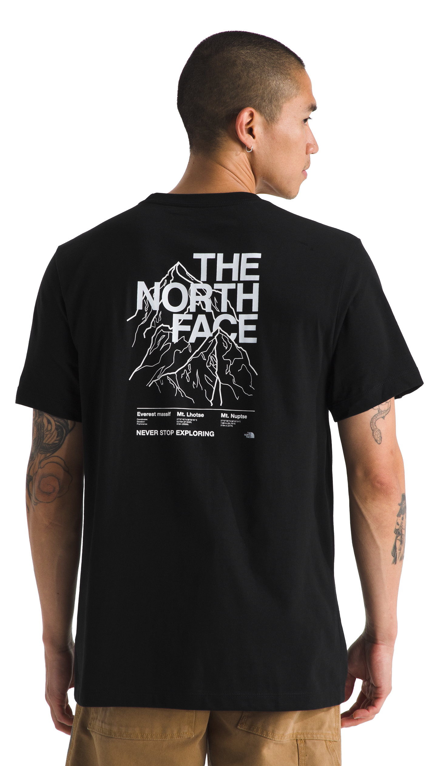 Image of The North Face Evolution Half Dome Mountain Short-Sleeve T-Shirt - TNF Black - XXL