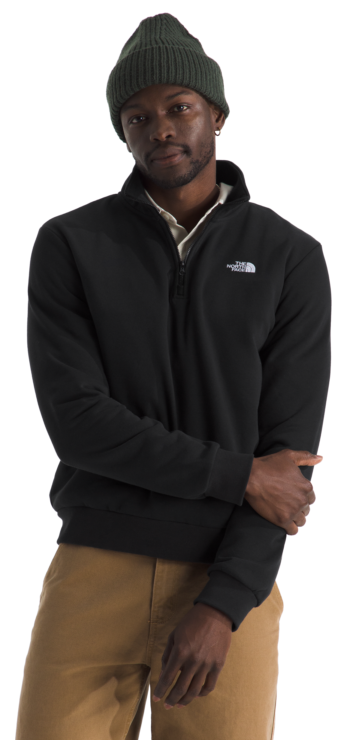 Image of The North Face Evolution Simple Dome Quarter-Zip Pullover - TNF Black - S
