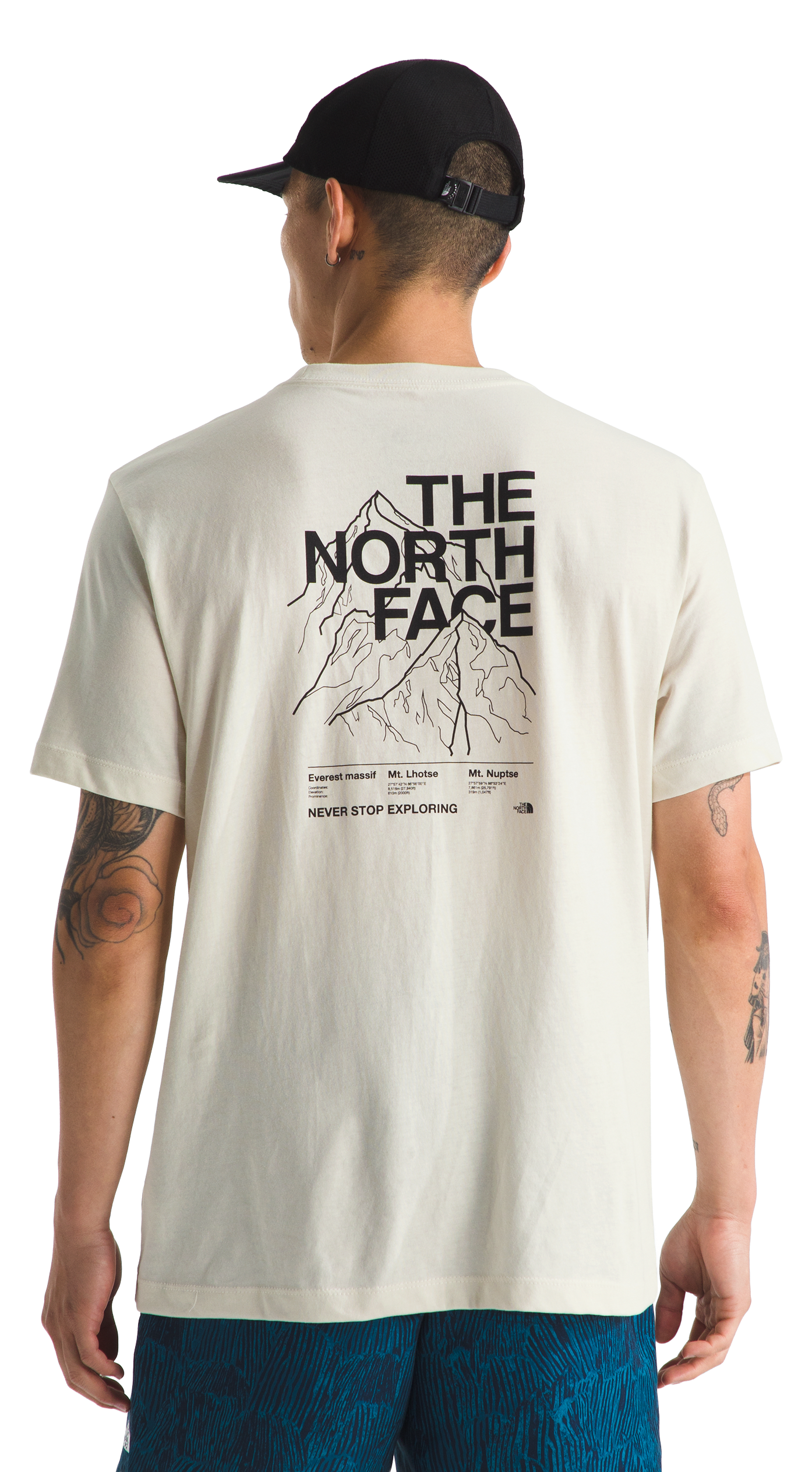 Image of The North Face Evolution Half Dome Mountain Short-Sleeve T-Shirt - White Dune - M