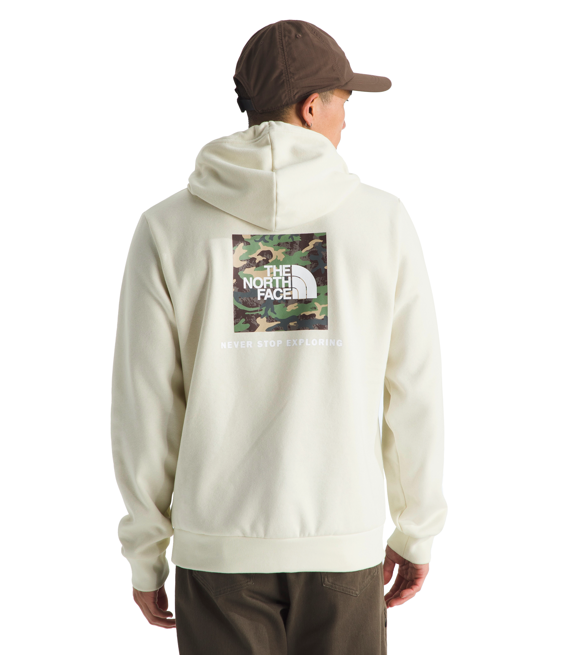 Image of The North Face Evolution Camo Fill Long-Sleeve Hoodie - White Dune - 3XL