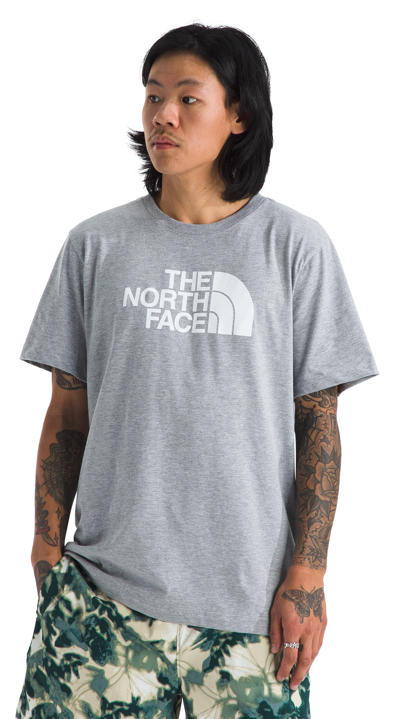 Image of The North Face Core Half Dome Short-Sleeve T-Shirt - TNF Pale Grey Heather - L