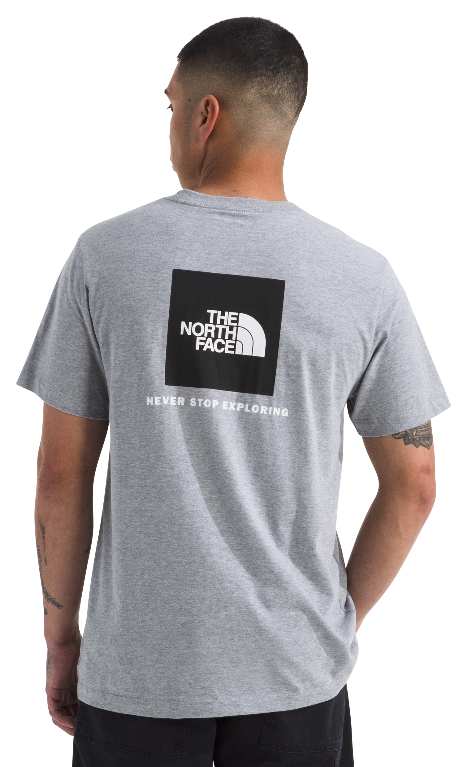 Image of The North Face Core Box NSE Short-Sleeve T-Shirt - TNF Pale Grey Heather - 2XL