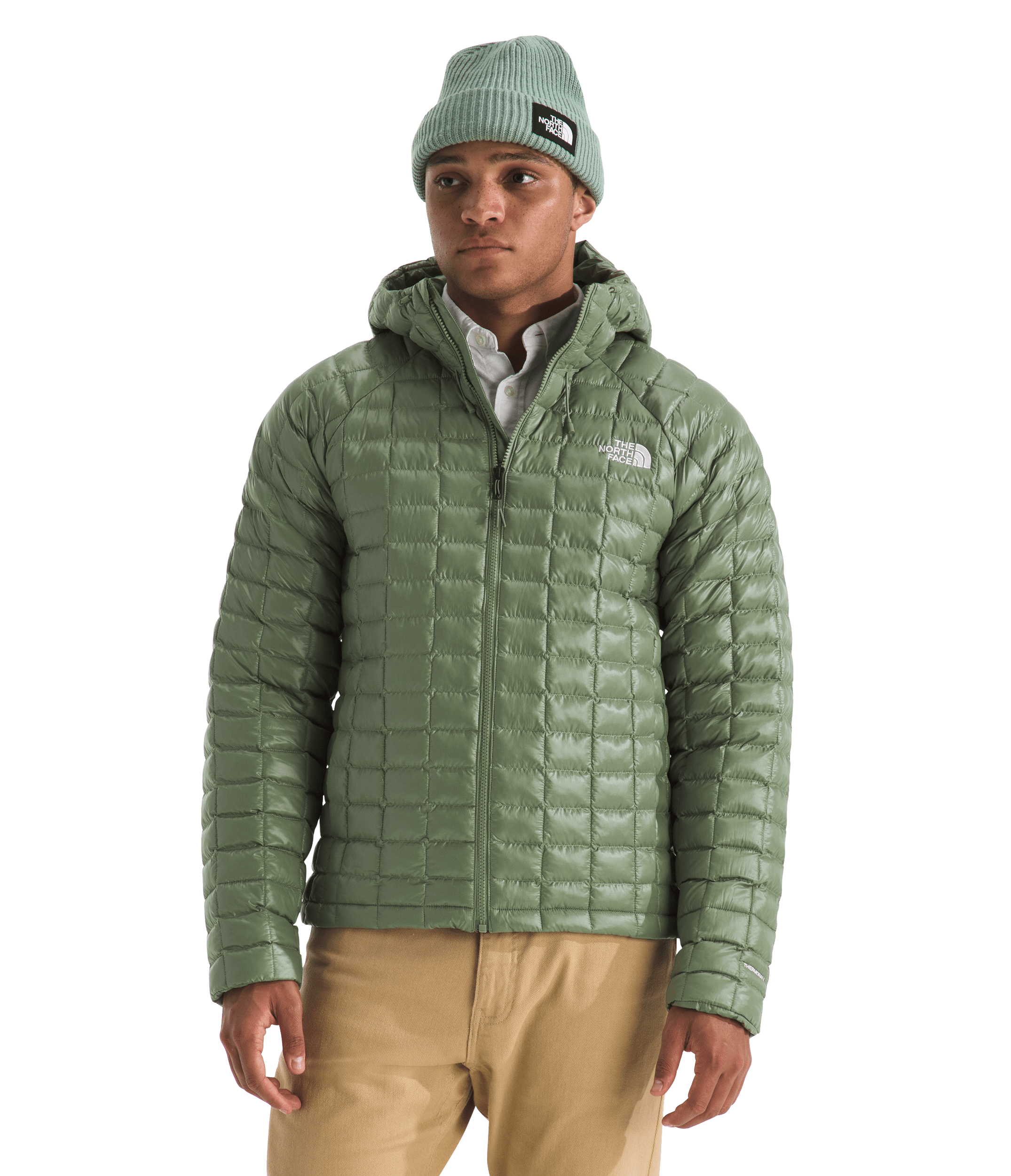 Image of The North Face THERMOBALL Hooded Jacket - Bark Mist - L