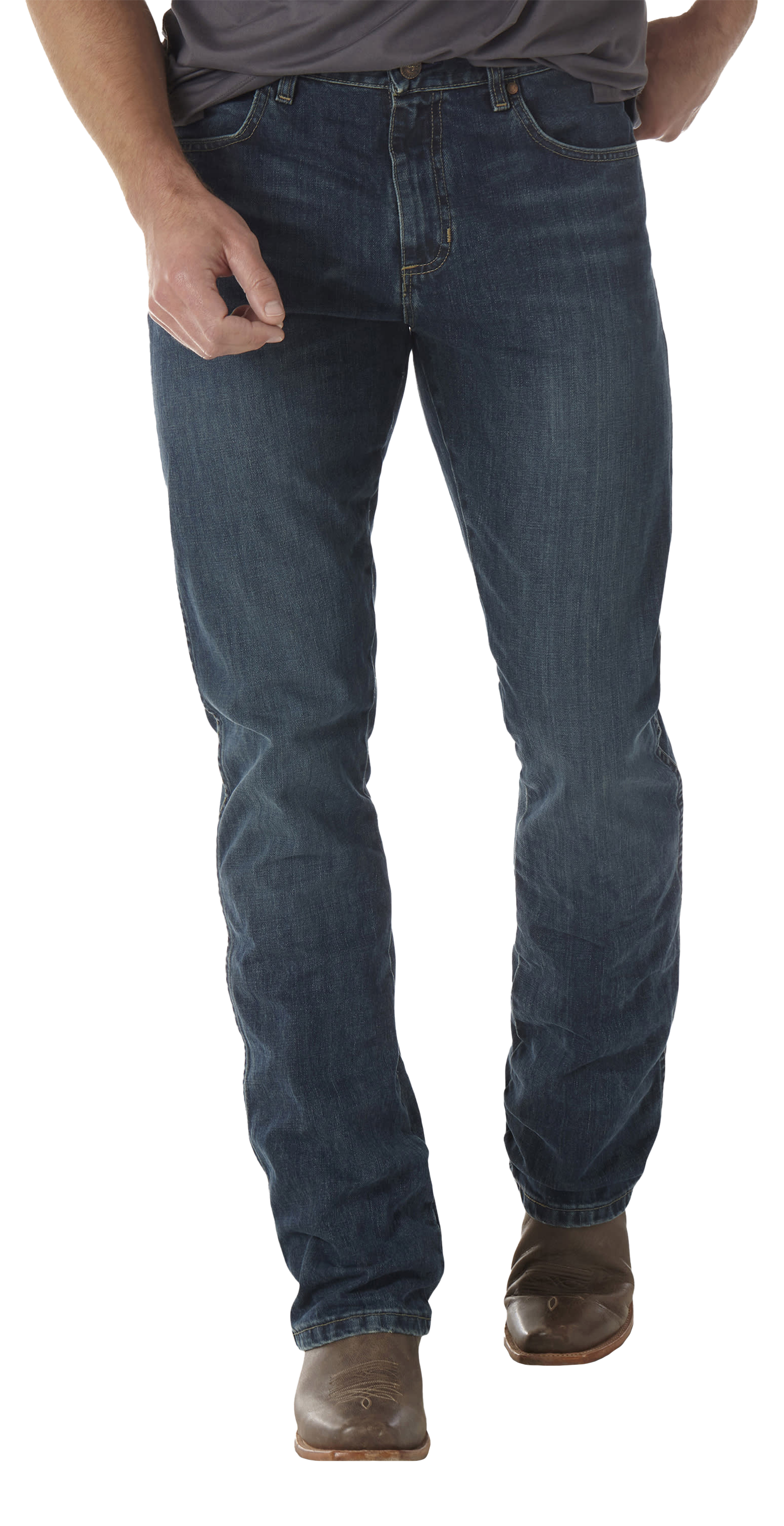 Image of Wrangler Retro Slim-Fit Bootcut Jeans - River Wash