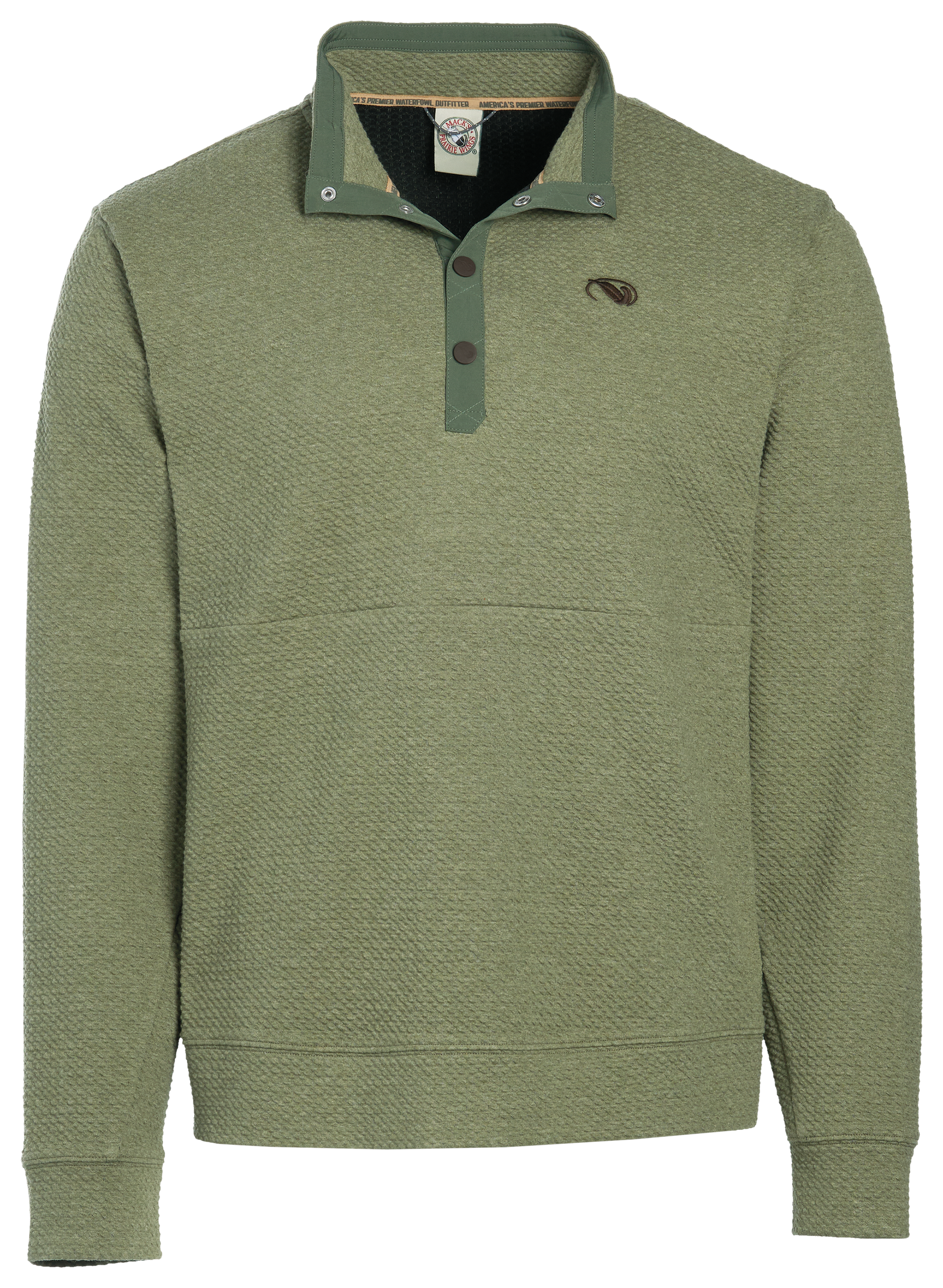 Image of Mack's Prairie Wings Scout Quarter-Snap Pullover for Youth - Four Leaf Clover